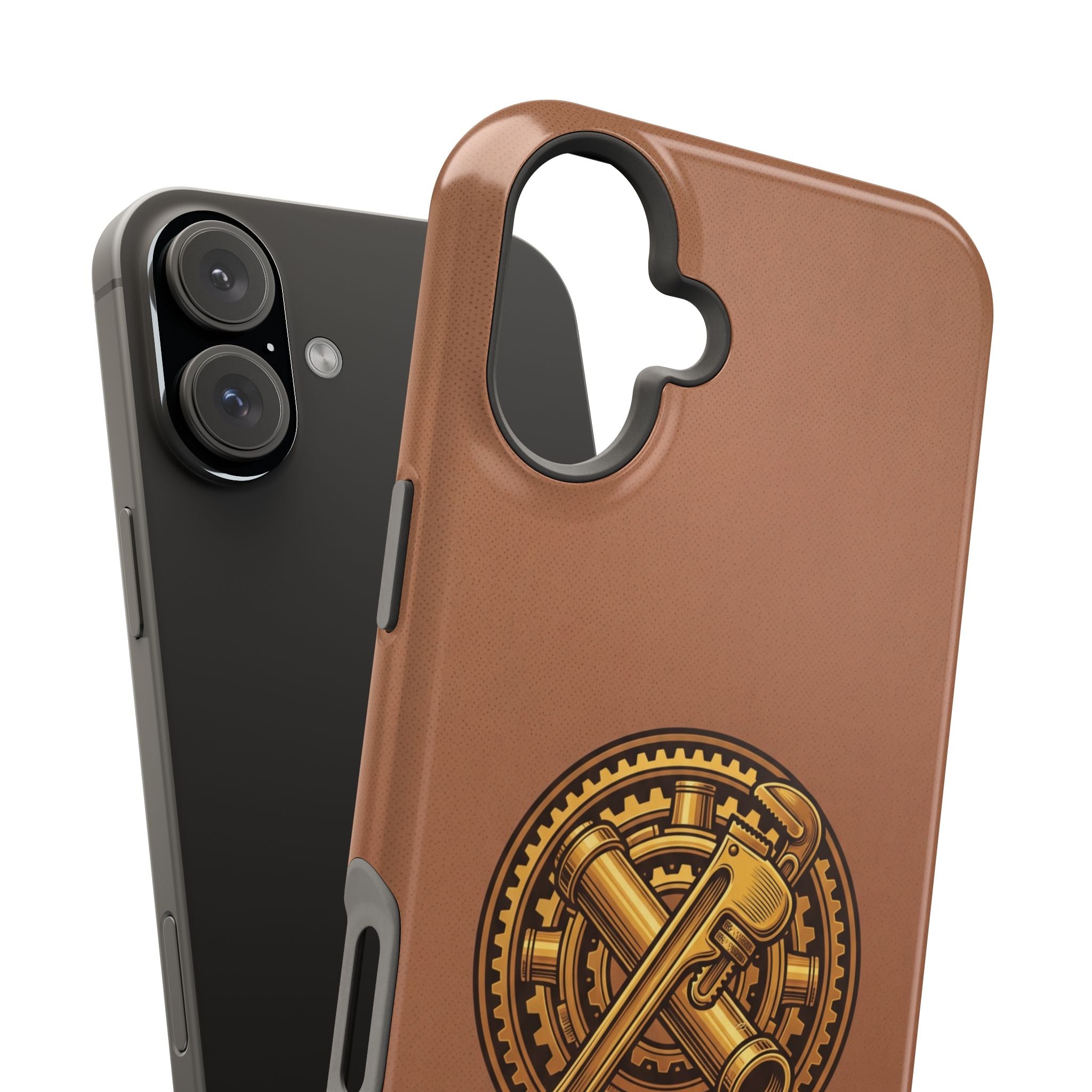 Plumber Born to Build Phone Case — Badge Wireless Charging Cover