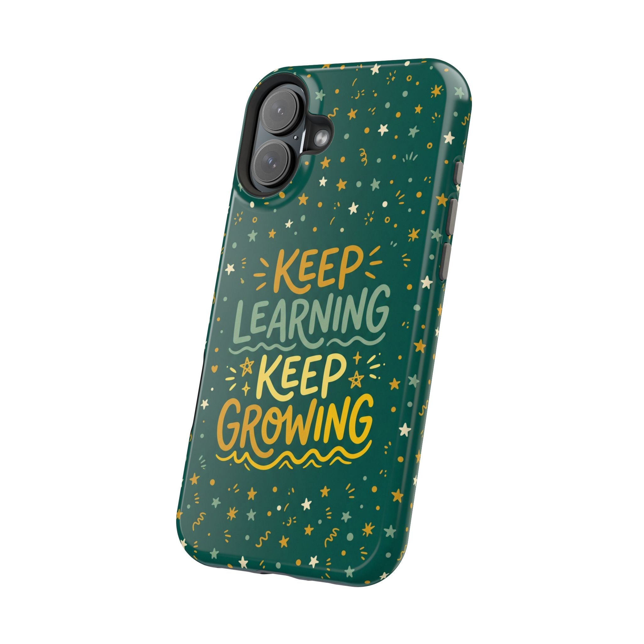 Keep Learning Keep Growing Teacher Phone Case — Wireless Charging Cover