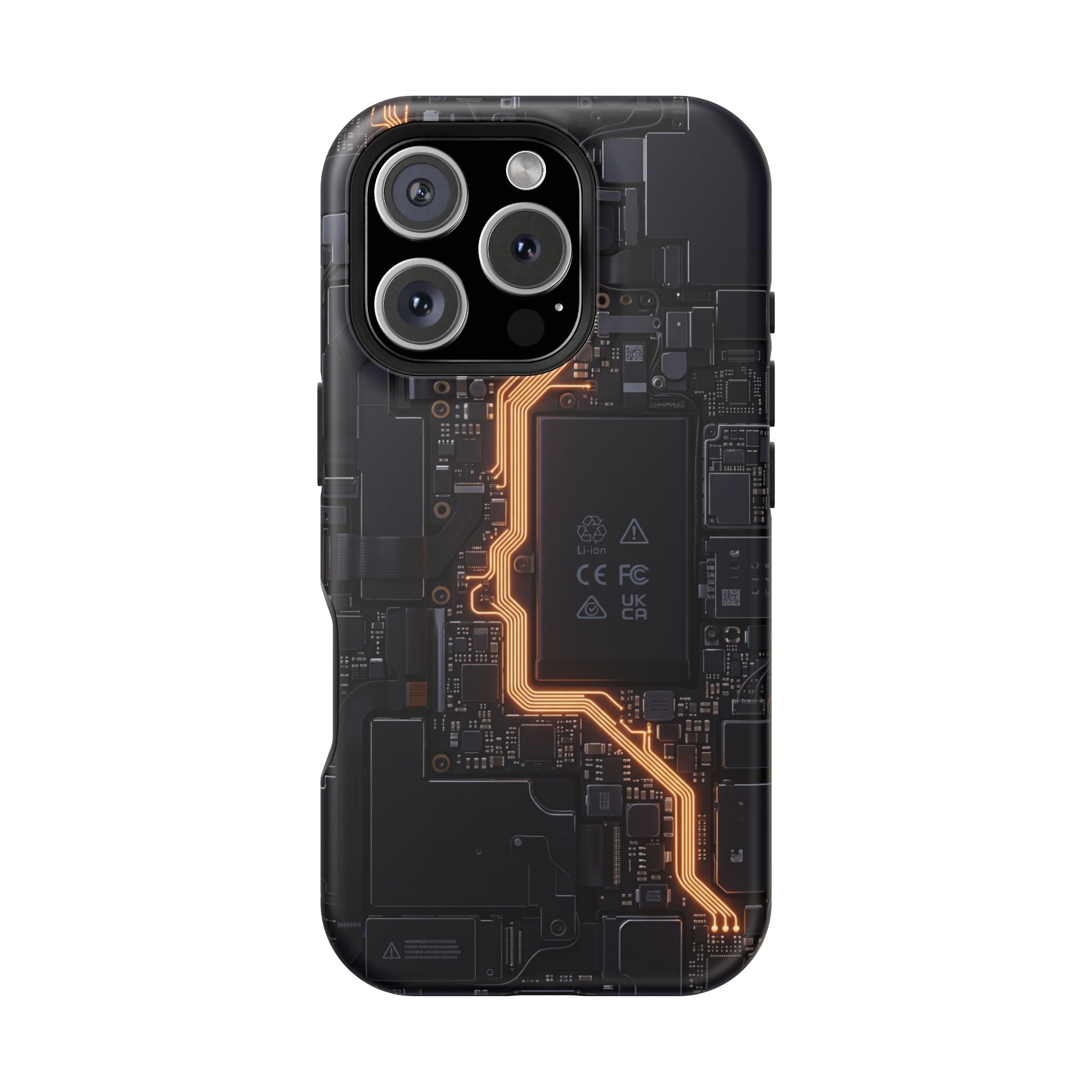Electrician Circuit Bolt Phone Case — Impact-Resistant Wireless Charging Cover