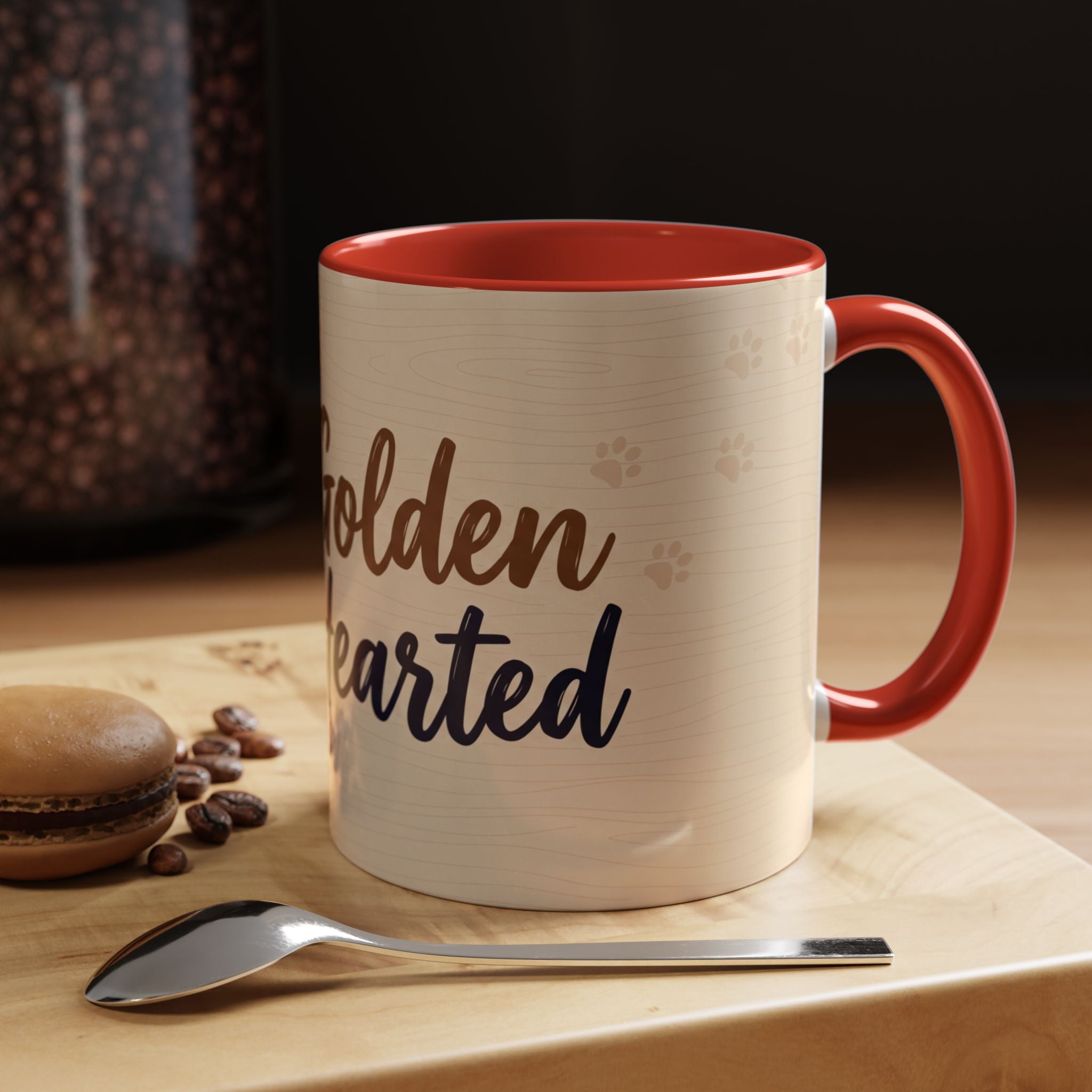 Golden Hearted Mug | Golden Retriever Lover Gift | Cute Dog Coffee Mug