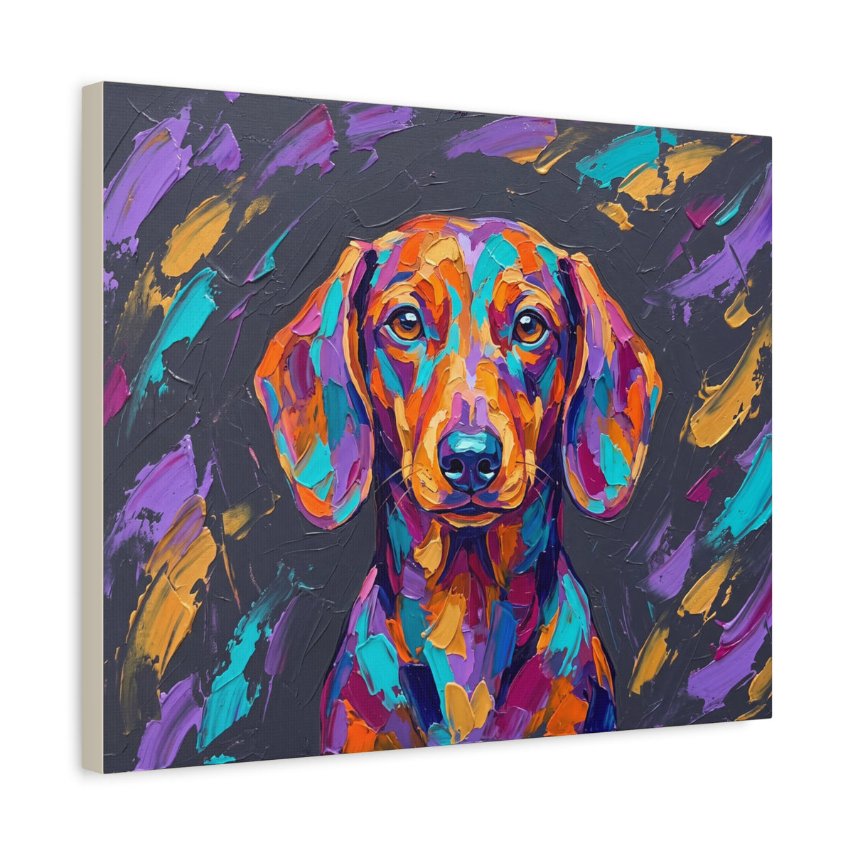 Dachshund Canvas | Bold Brushstroke Wall Art