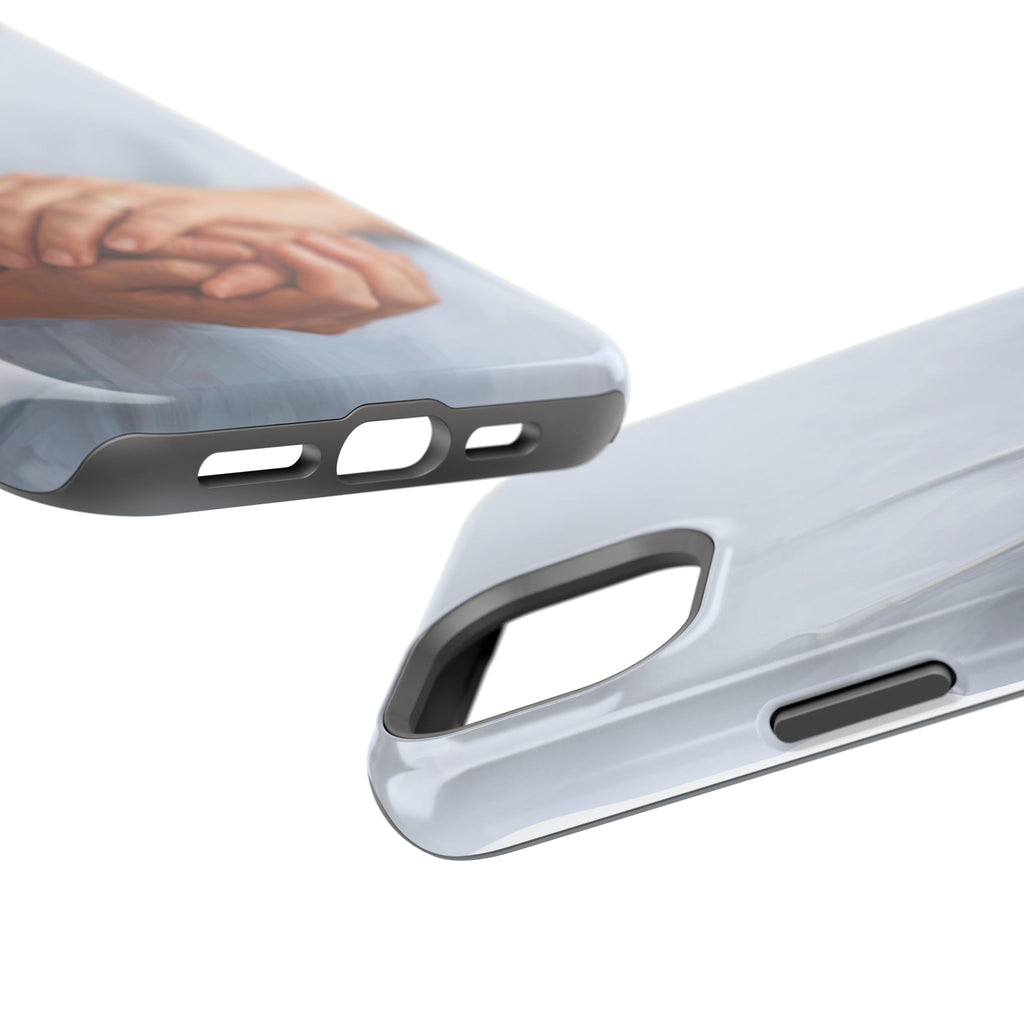 Impact-Resistant Phone Case — Caring Hands Wireless Charging Cover