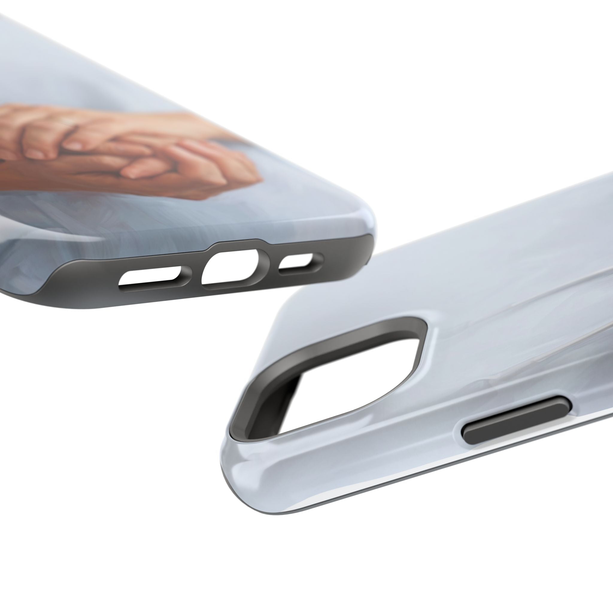 Impact-Resistant Phone Case — Caring Hands Wireless Charging Cover