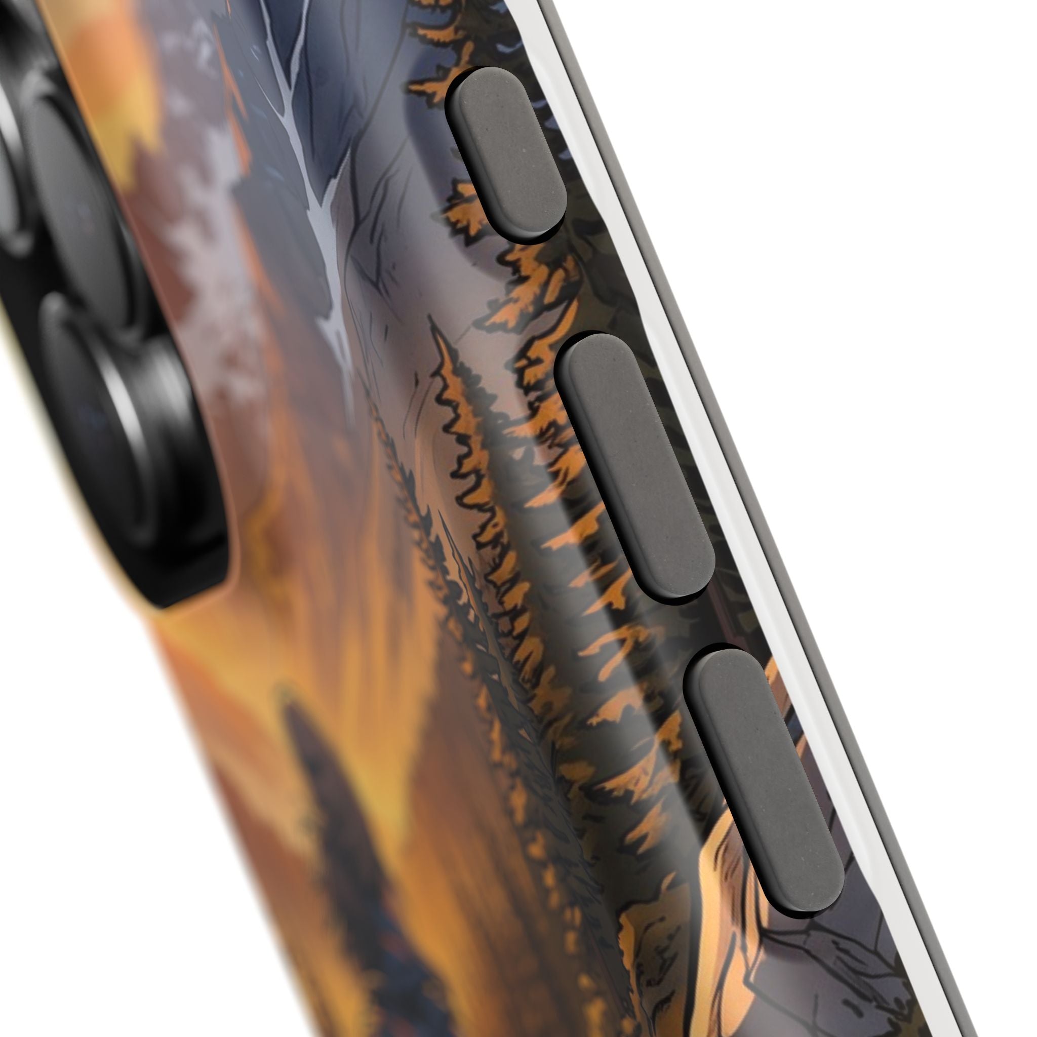 Paramedic/EMT Mountain Phone Case — Magnetic Wireless Charging Cover