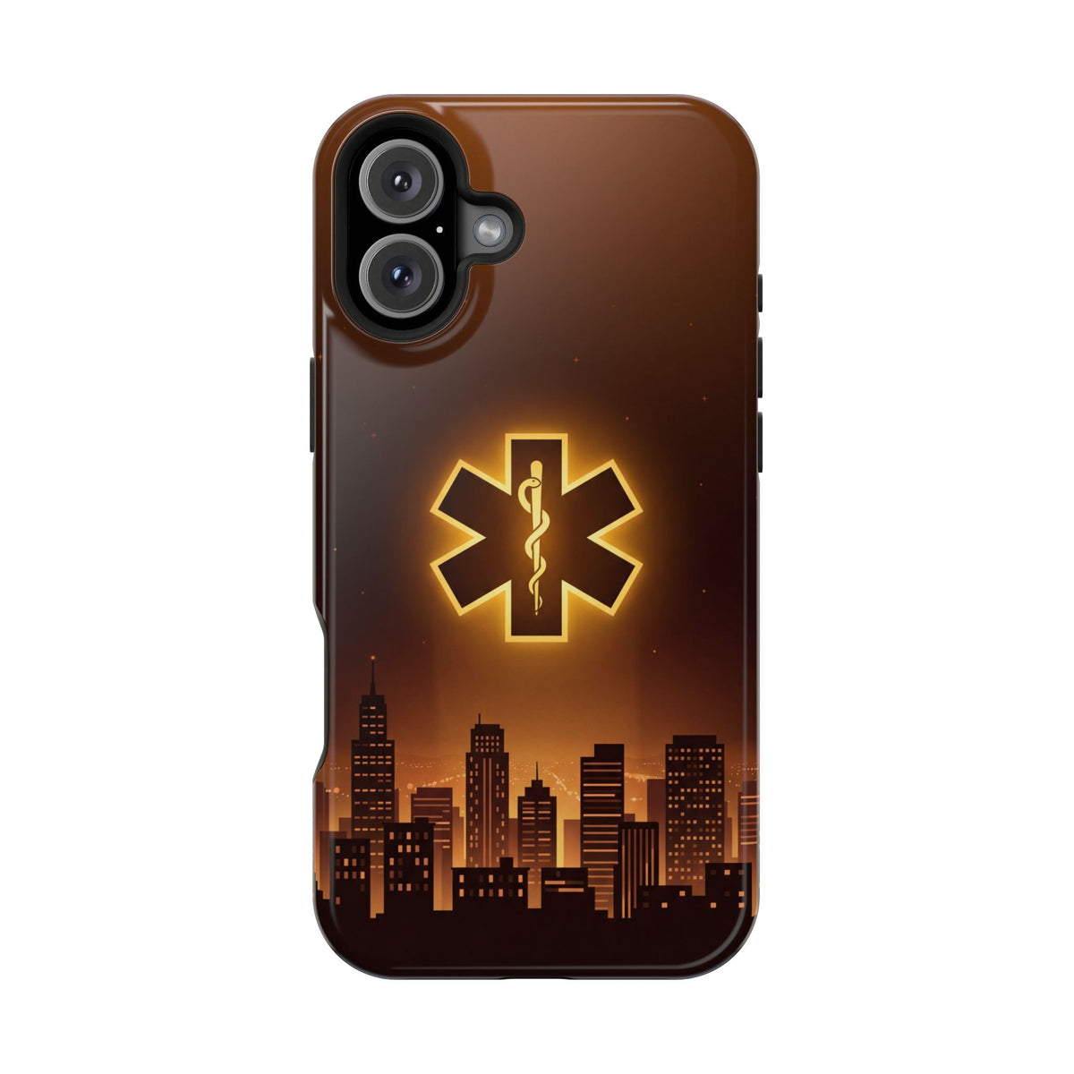 Paramedic/EMT Skyline Phone Case — Magnetic Wireless Charging Cover