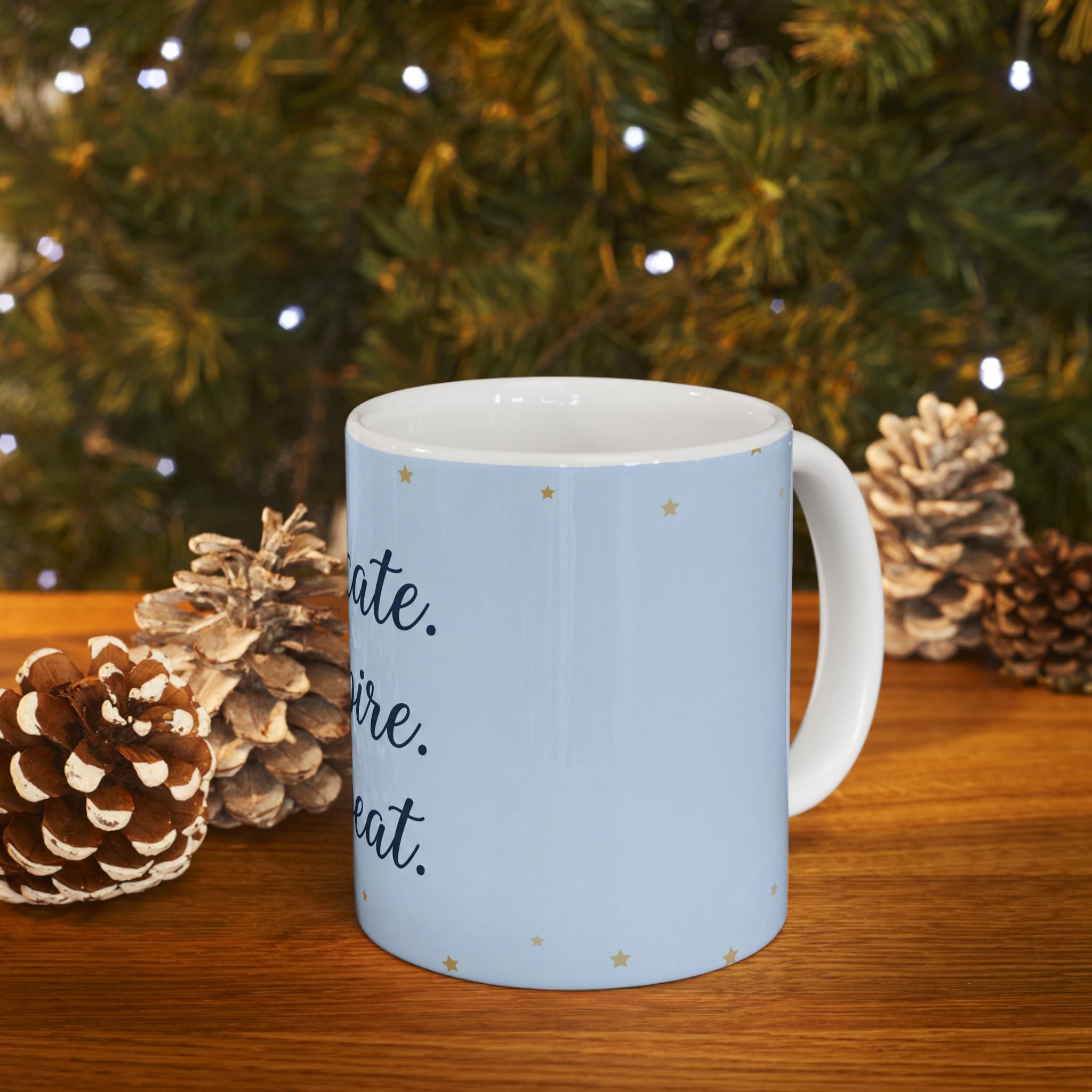 Teacher Coffee Mug - Educated Inspire repeat – Teacher Appreciation Gift – End of Term Gift