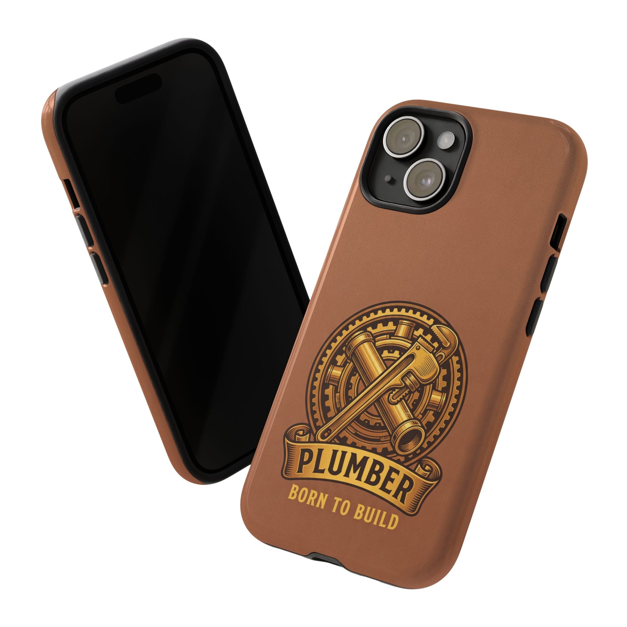 Plumber Born to Build Leather Phone Case - Samsung & iPhone Series