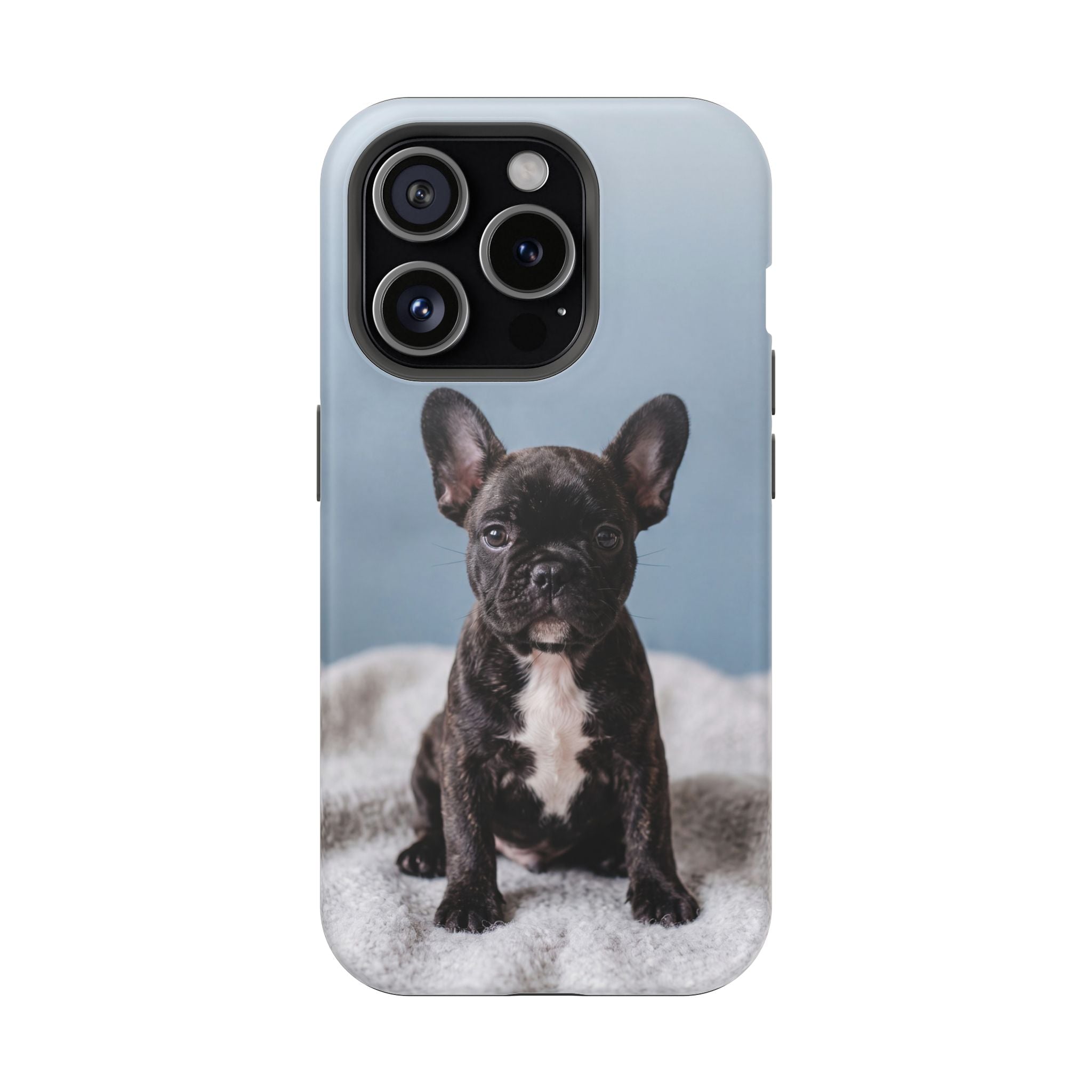 French Bulldog Puppy Phone Case — Impact-Resistant Wireless Charging Cover