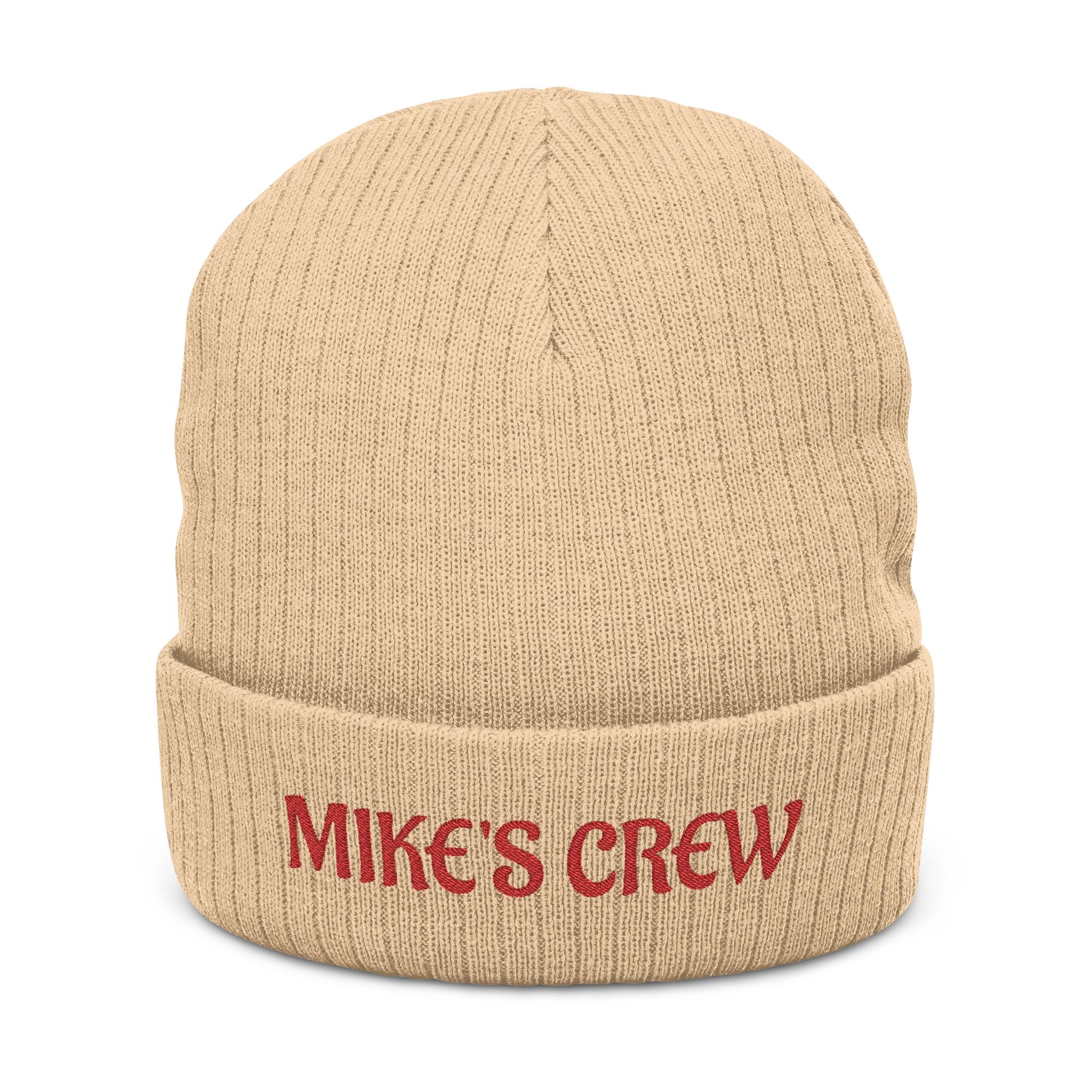 Electrician's Crew Personalized Embroidered Ribbed Knit Beanie