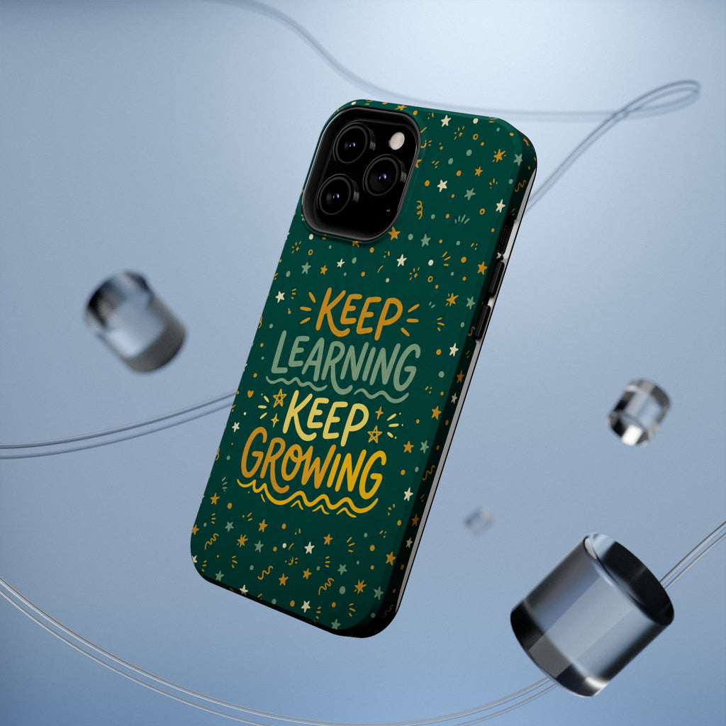 Keep Learning Keep Growing Teacher Phone Case — Wireless Charging Cover