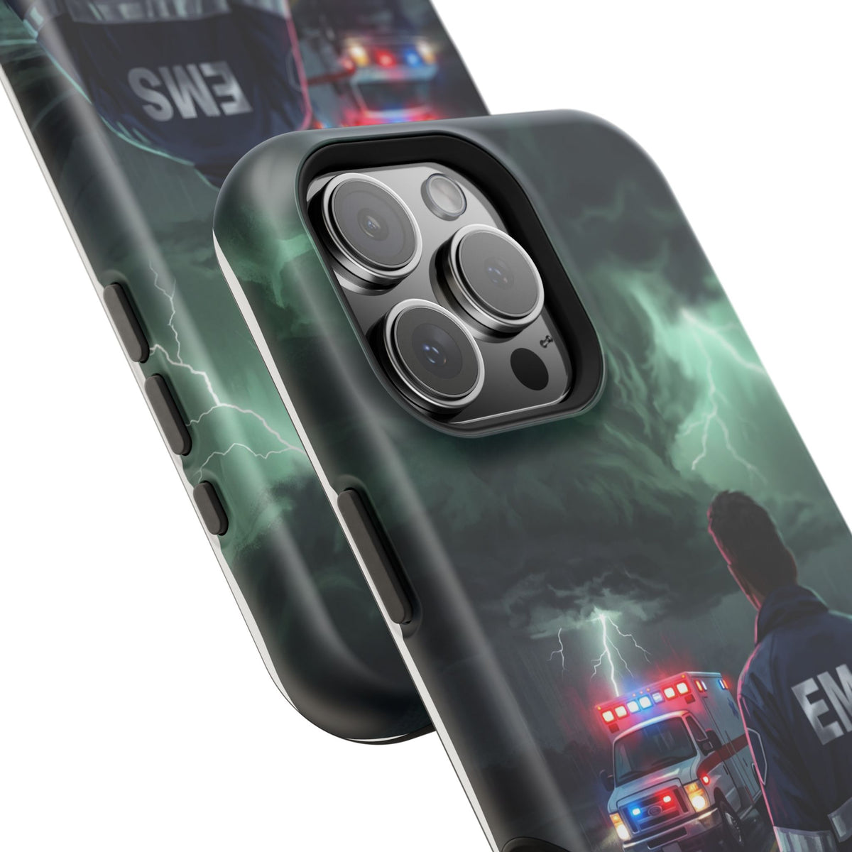 EMS Green Storm City Phone Case — Magnetic Wireless Charging Cover