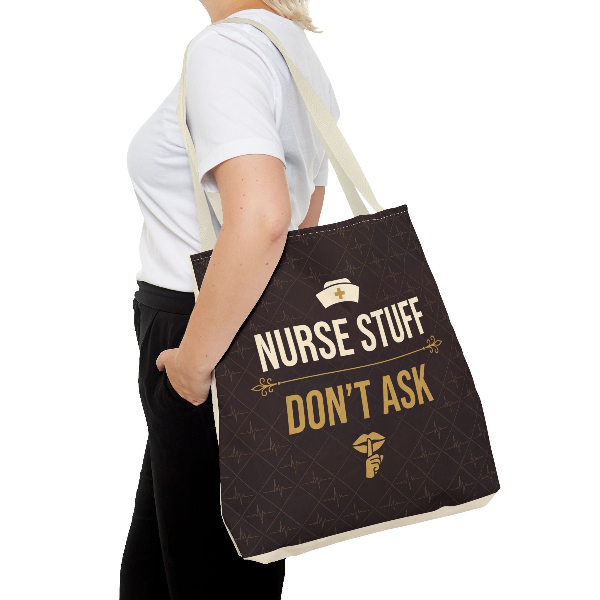 Nurse Stuff Don't Ask Tote | Funny Nurse Gift Tote Bag | Nurse Humour Appreciation Gift | Premium Polyester Carry-All