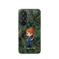 Personalized Nurse Botanical Phone Case — Impact-Resistant Wireless Charging Cover