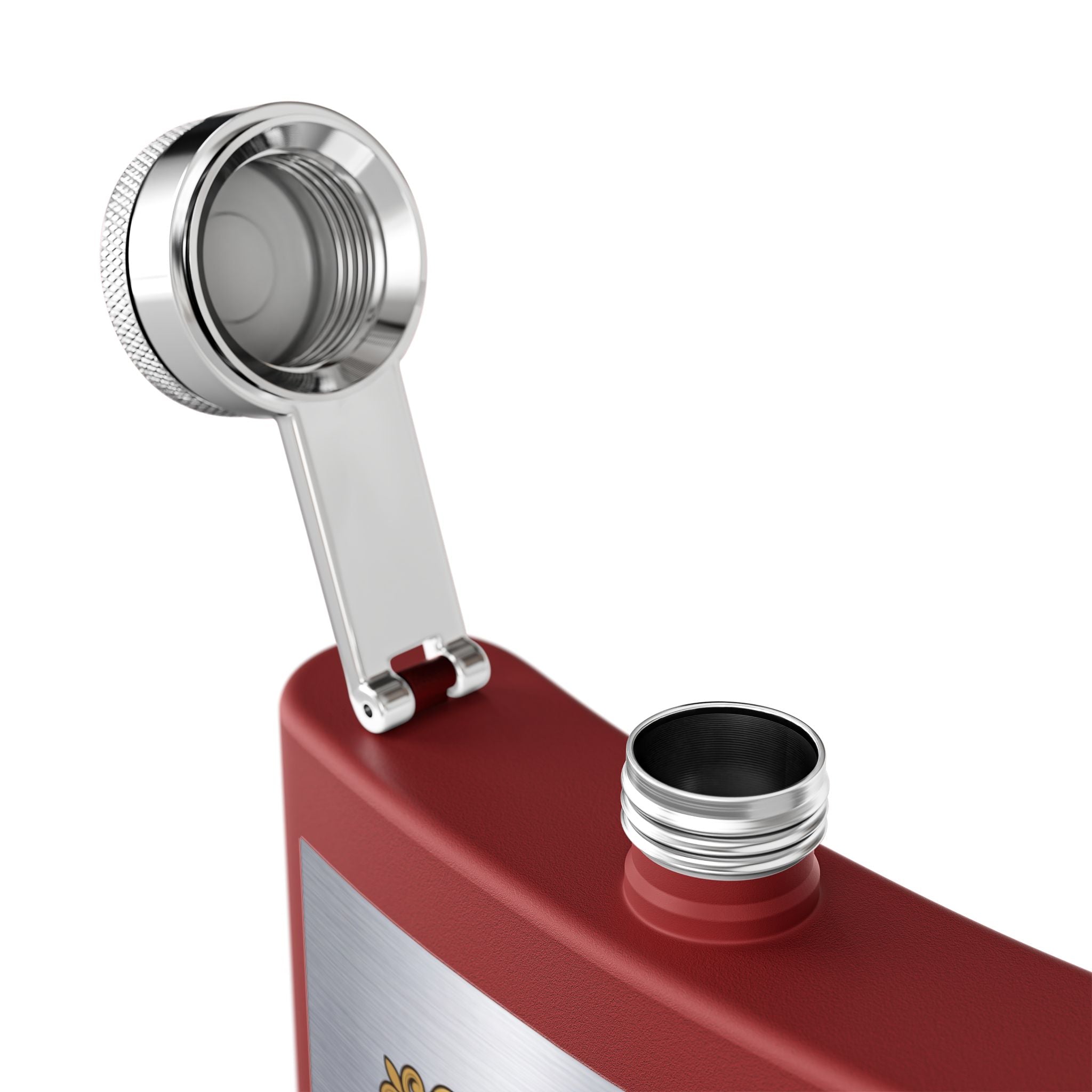 Flask — "Commercial Electrician: Office Circuits & Voltage" (Shield Badge) 6oz Stainless Steel Hip Flask
