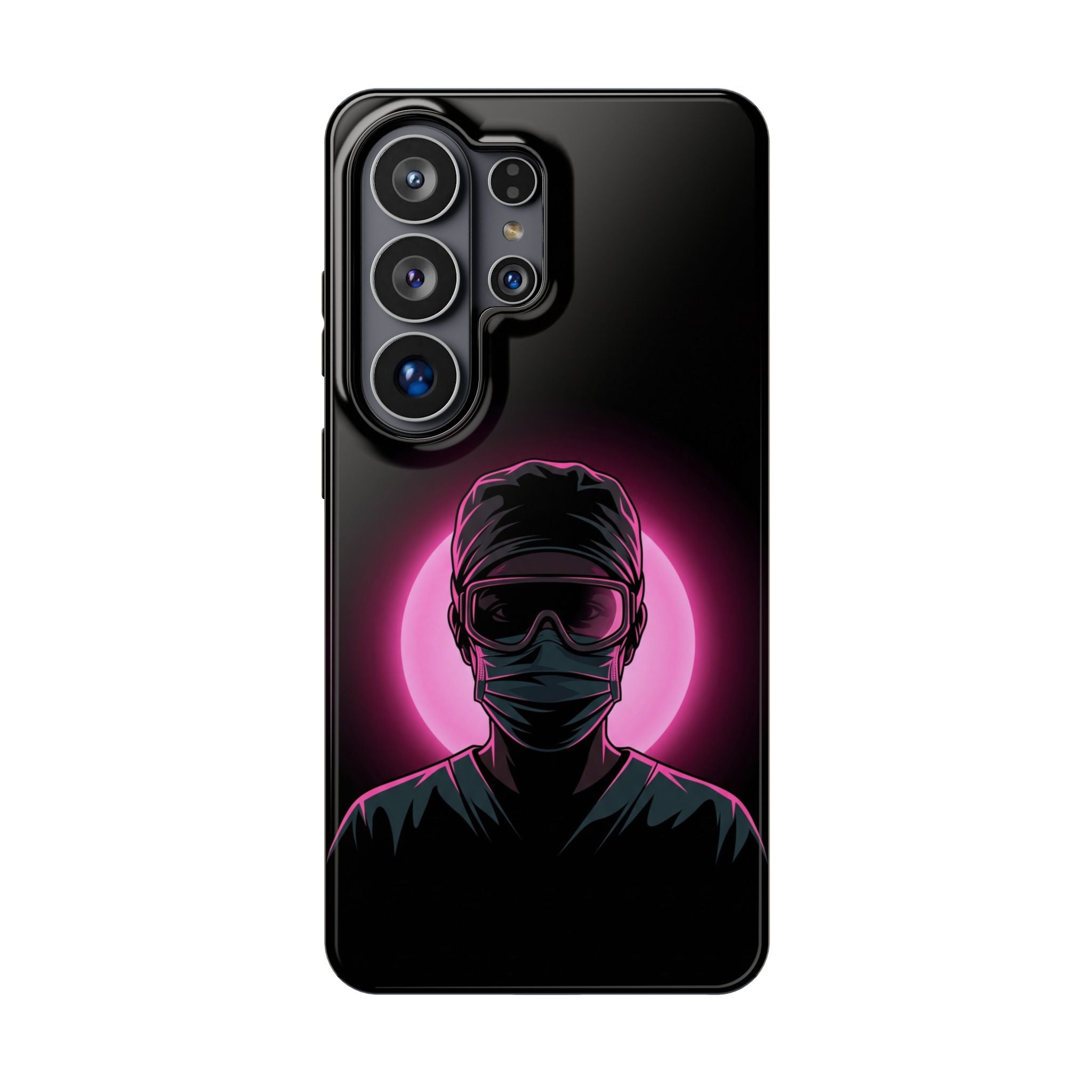 Nurse Portrait Phone Case — Navy Wireless Charging Cover
