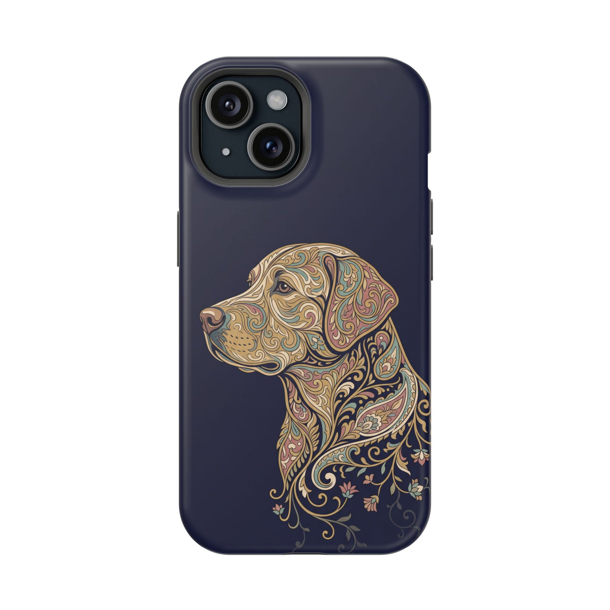 Paisley Labrador Phone Case — Tough Magnetic Case with Wireless Charging