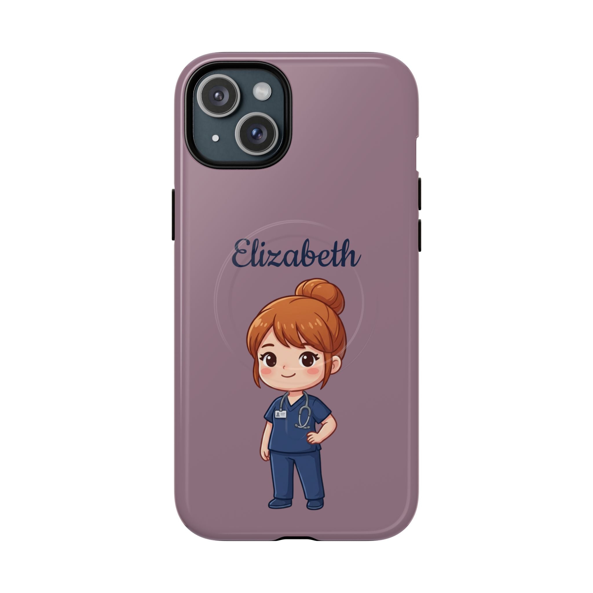 Personalized Nurse Phone Case with Custom Name | MagSafe Compatible iPhone Case