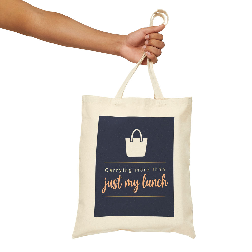 Nurse Tote Bag – Carrying more than just my lunch – Cotton Canvas Tote Bag for Nurses