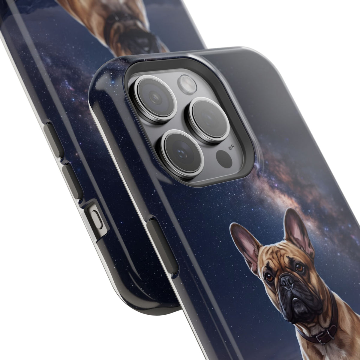 Personalized French Bulldog Starry Night Sky Phone Case — Wireless Charging Cover