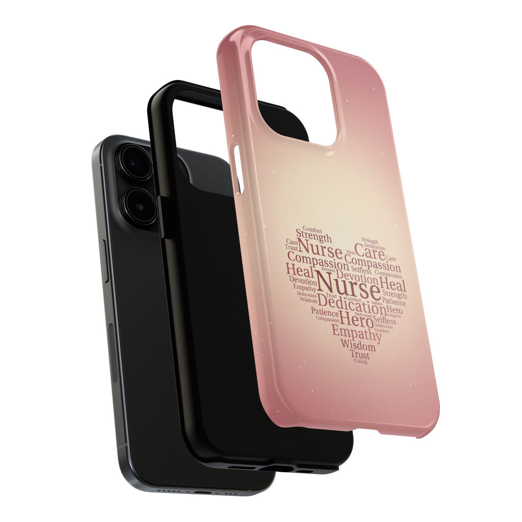 Nurse Heart Word Cloud Phone Case | iPhone & Samsung Galaxy series