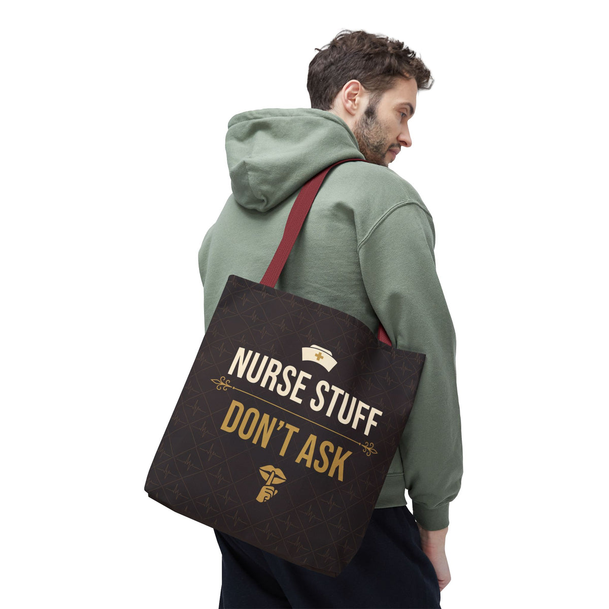 Nurse Stuff Don't Ask Tote | Funny Nurse Gift Tote Bag | Nurse Humour Appreciation Gift | Premium Polyester Carry-All