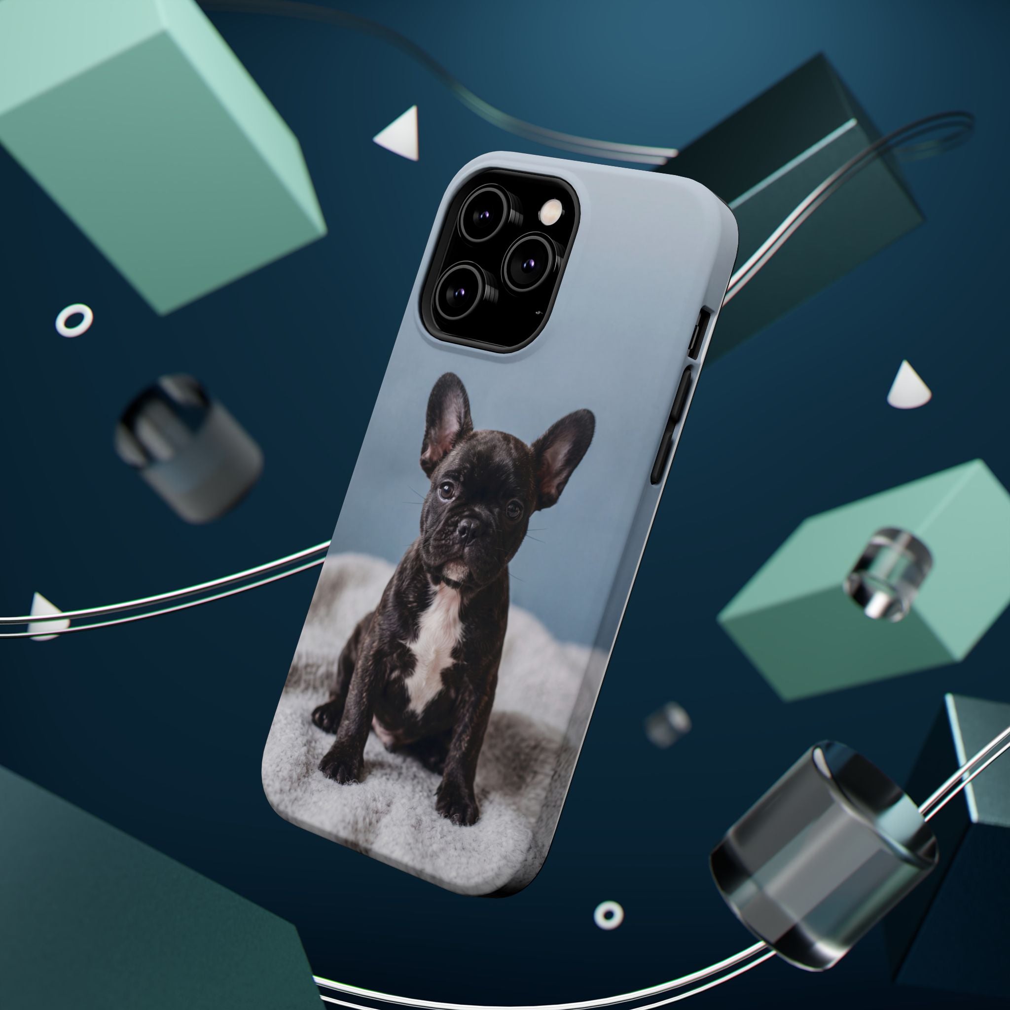 French Bulldog Puppy Phone Case — Impact-Resistant Wireless Charging Cover