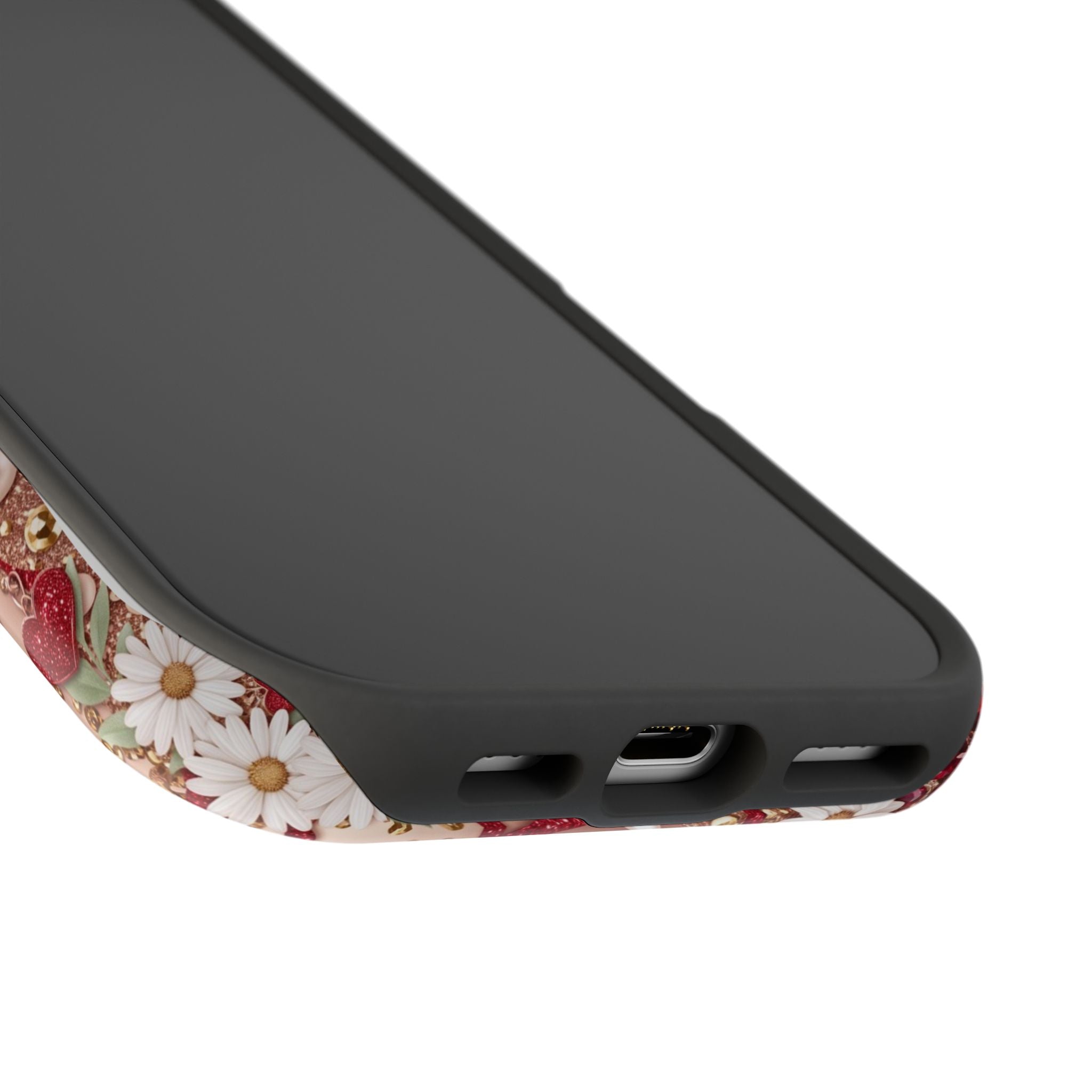 Personalized Vintage Floral Teacher Phone Case — Wireless Charging Cover