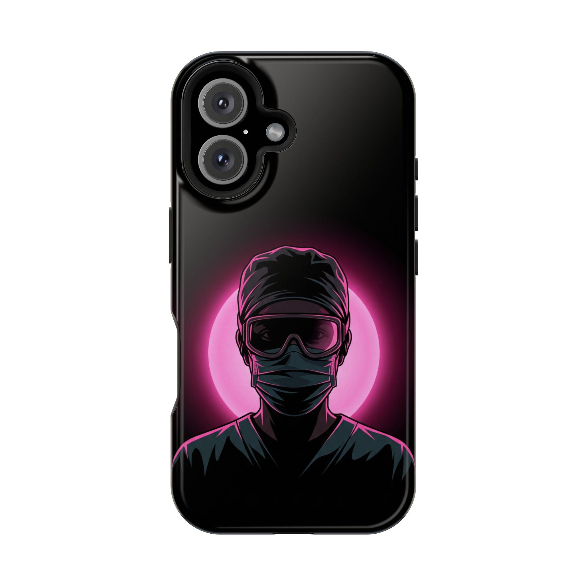 Nurse Portrait Phone Case — Navy Wireless Charging Cover