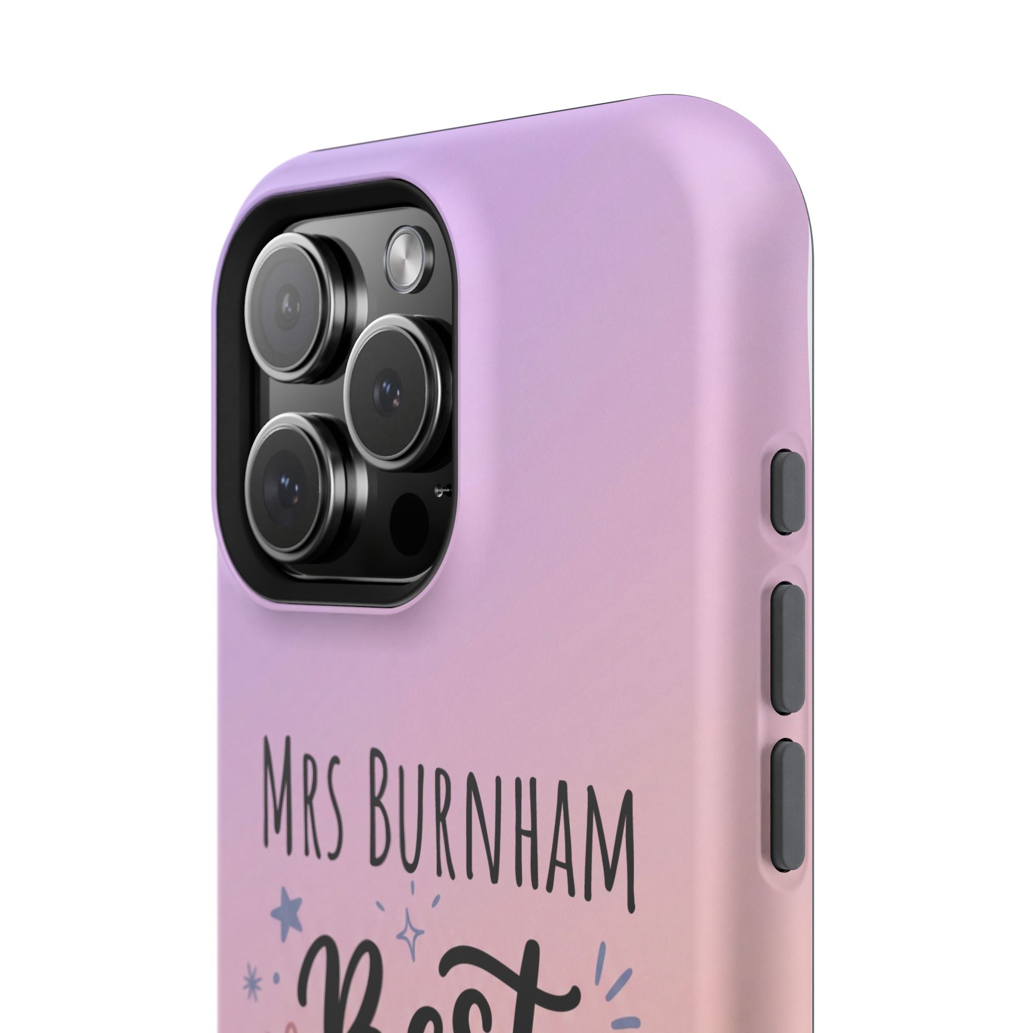 Best Teacher Ever Personalized Phone Case — Wireless Charging Cover