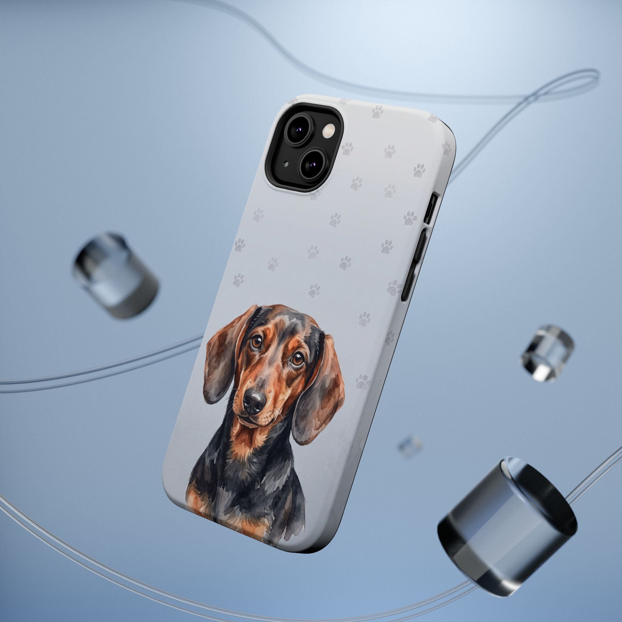 Dachshund Watercolor Portrait Phone Case | Elegant Sausage Dog Art Print | iPhone & Samsung