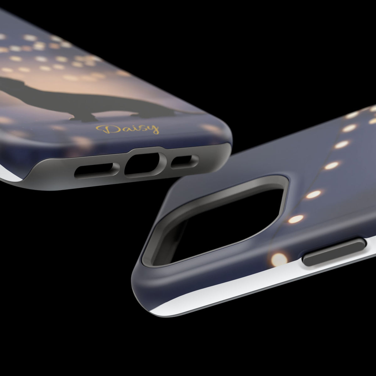 Personalized Dachshund Fairy Lights Phone Case — Wireless Charging Cover