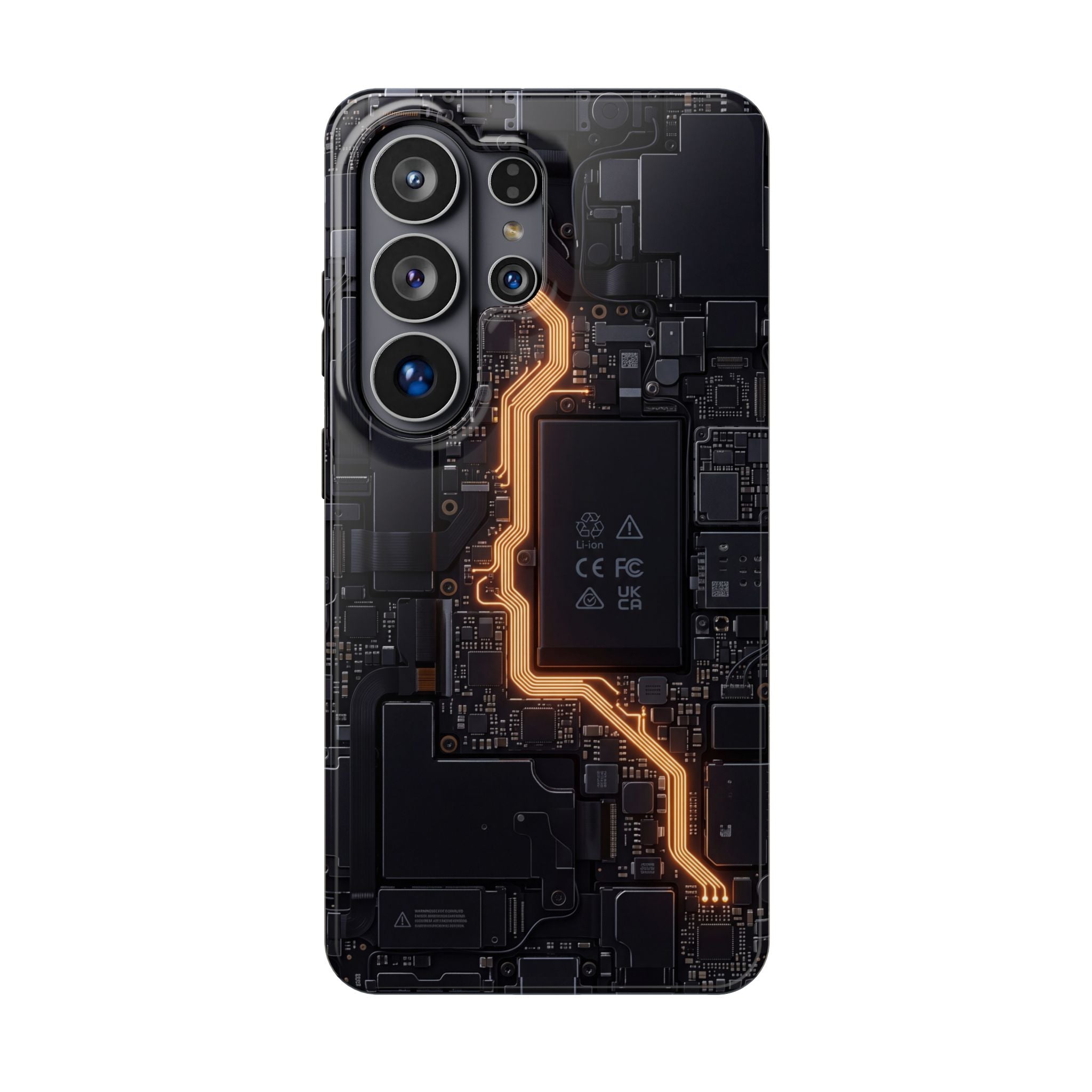 Electrician Circuit Bolt Phone Case — Impact-Resistant Wireless Charging Cover