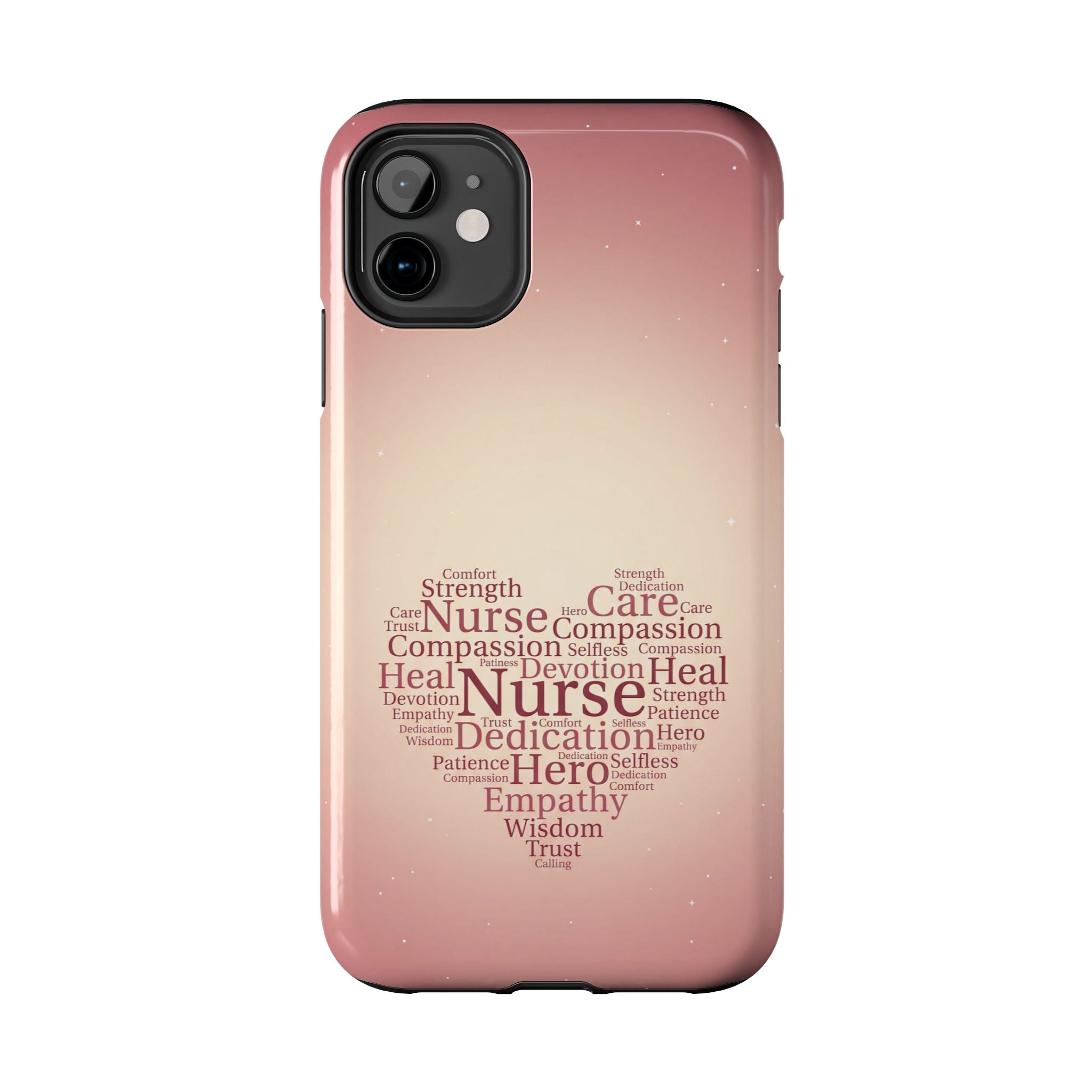 Nurse Heart Word Cloud Phone Case | iPhone & Samsung Galaxy series