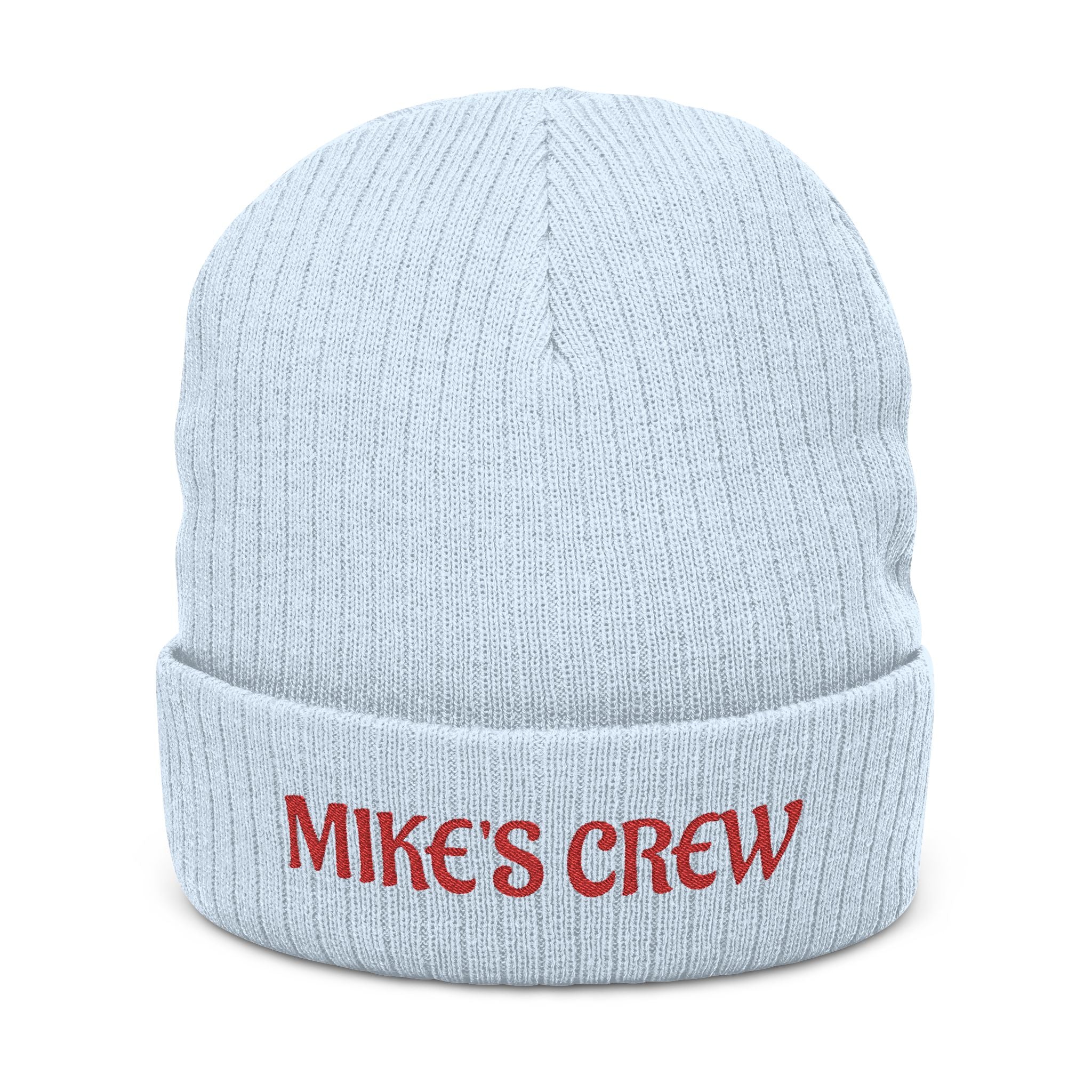 Electrician's Crew Personalized Embroidered Ribbed Knit Beanie