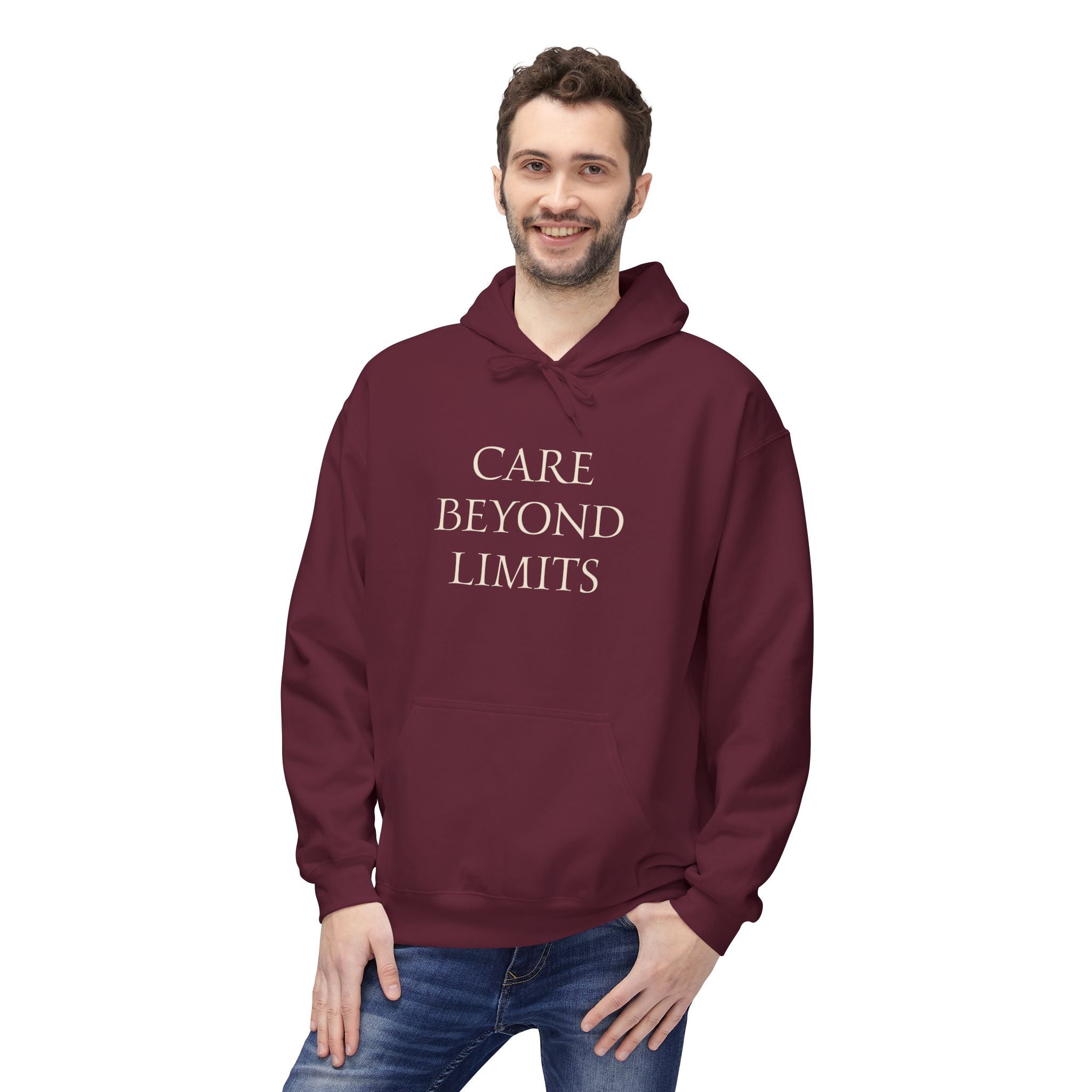 Nurse Hoodie |  Cozy Inspirational "Care Beyond Limits"
