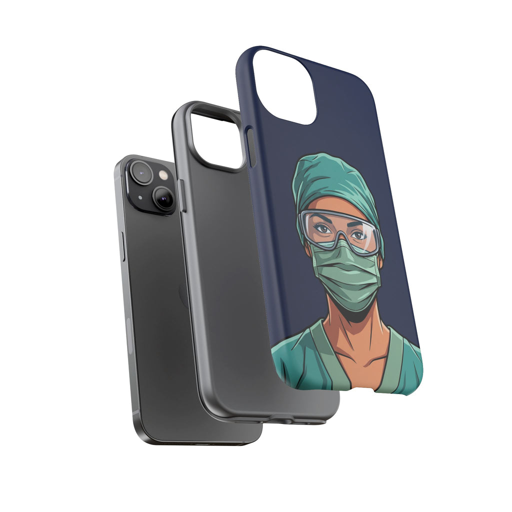 Nurse Illustrated Portrait Phone Case | iPhone & Samsung