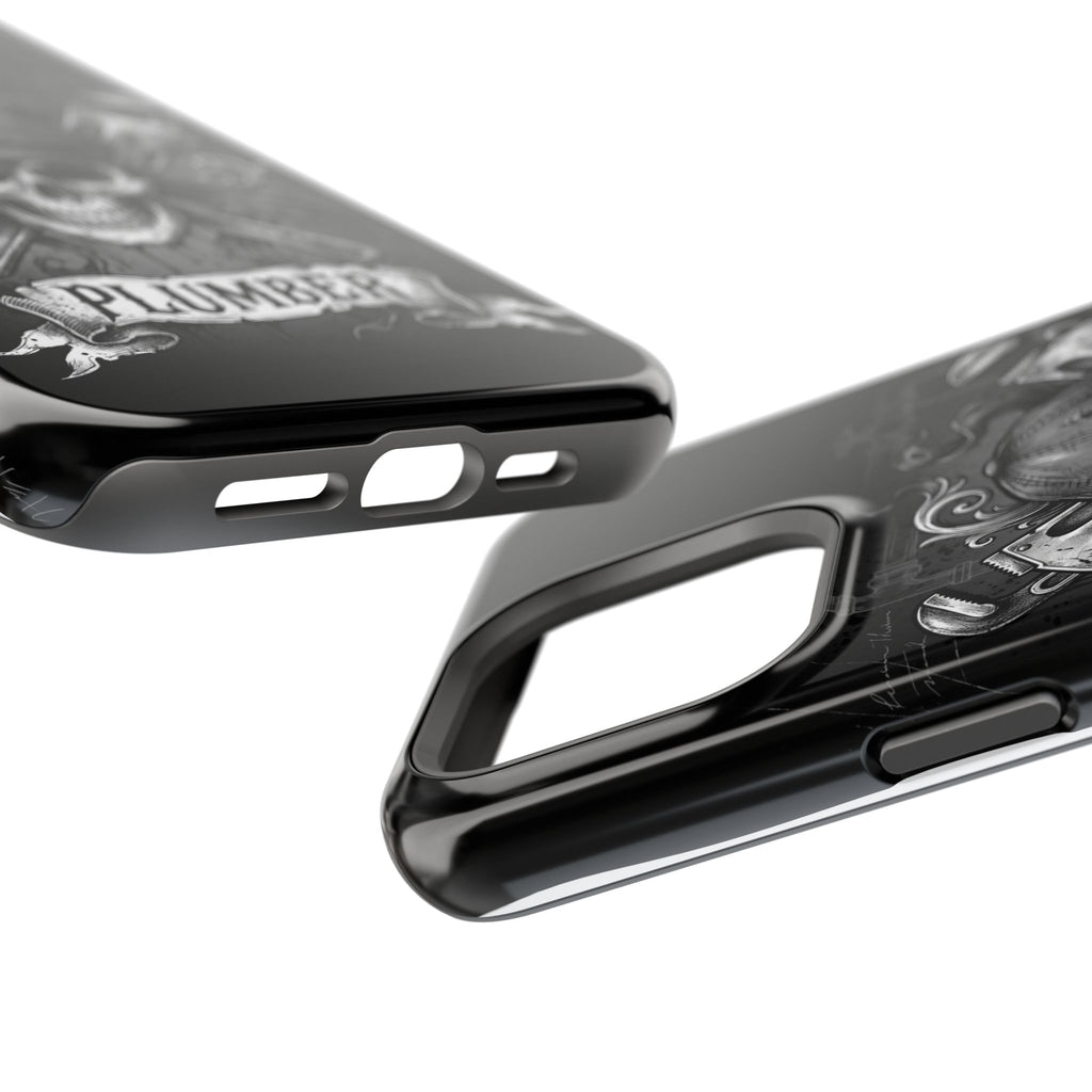 Skull & Wrenches Plumber Phone Case — Wireless Charging Cover