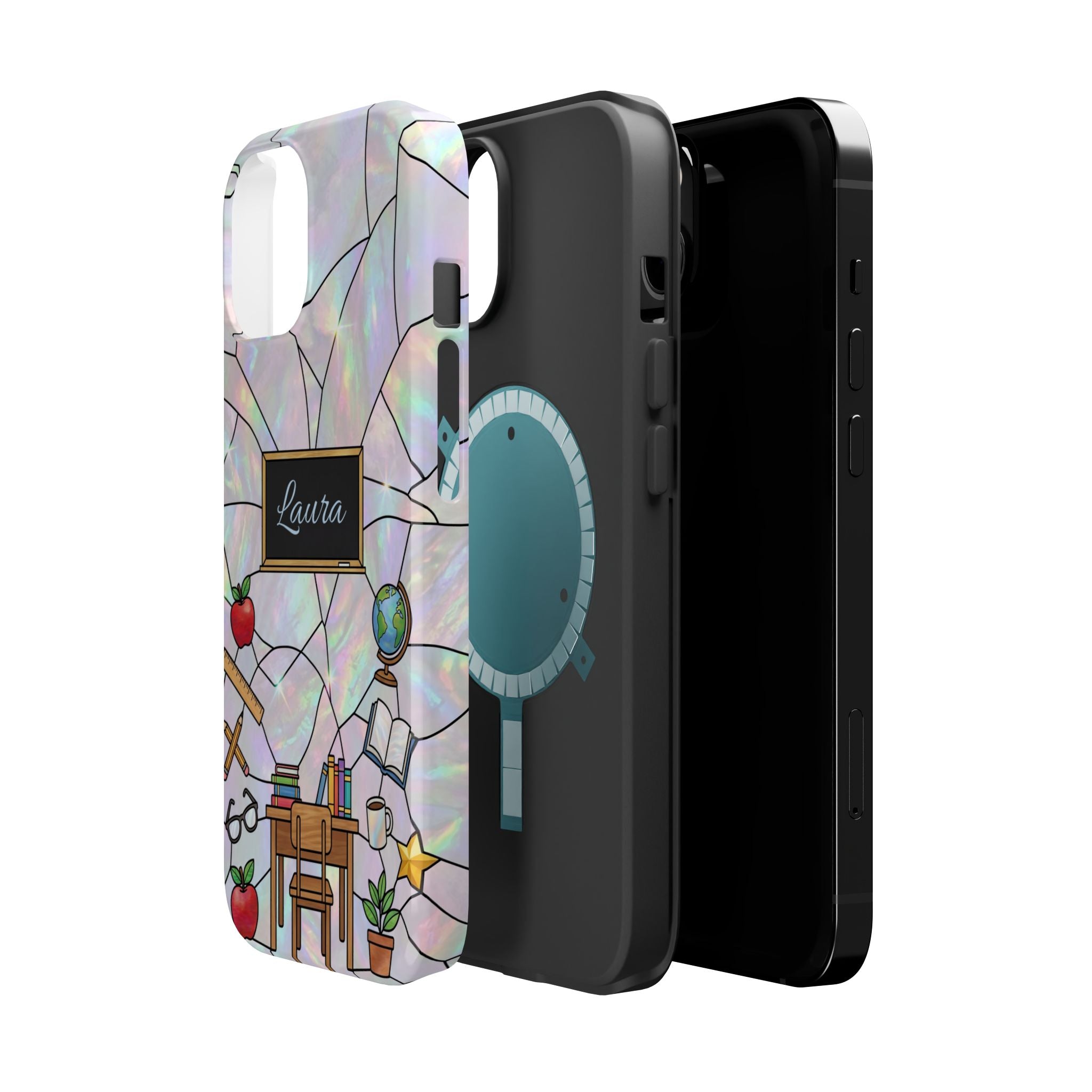 Personalized Teacher Phone Case — Impact-Resistant Wireless Charging Cover