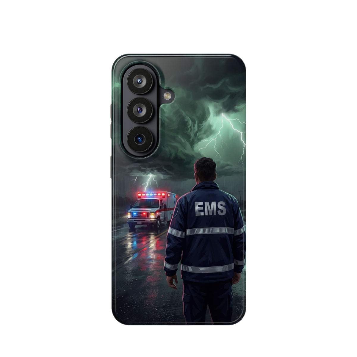 EMS Green Storm City Phone Case — Magnetic Wireless Charging Cover