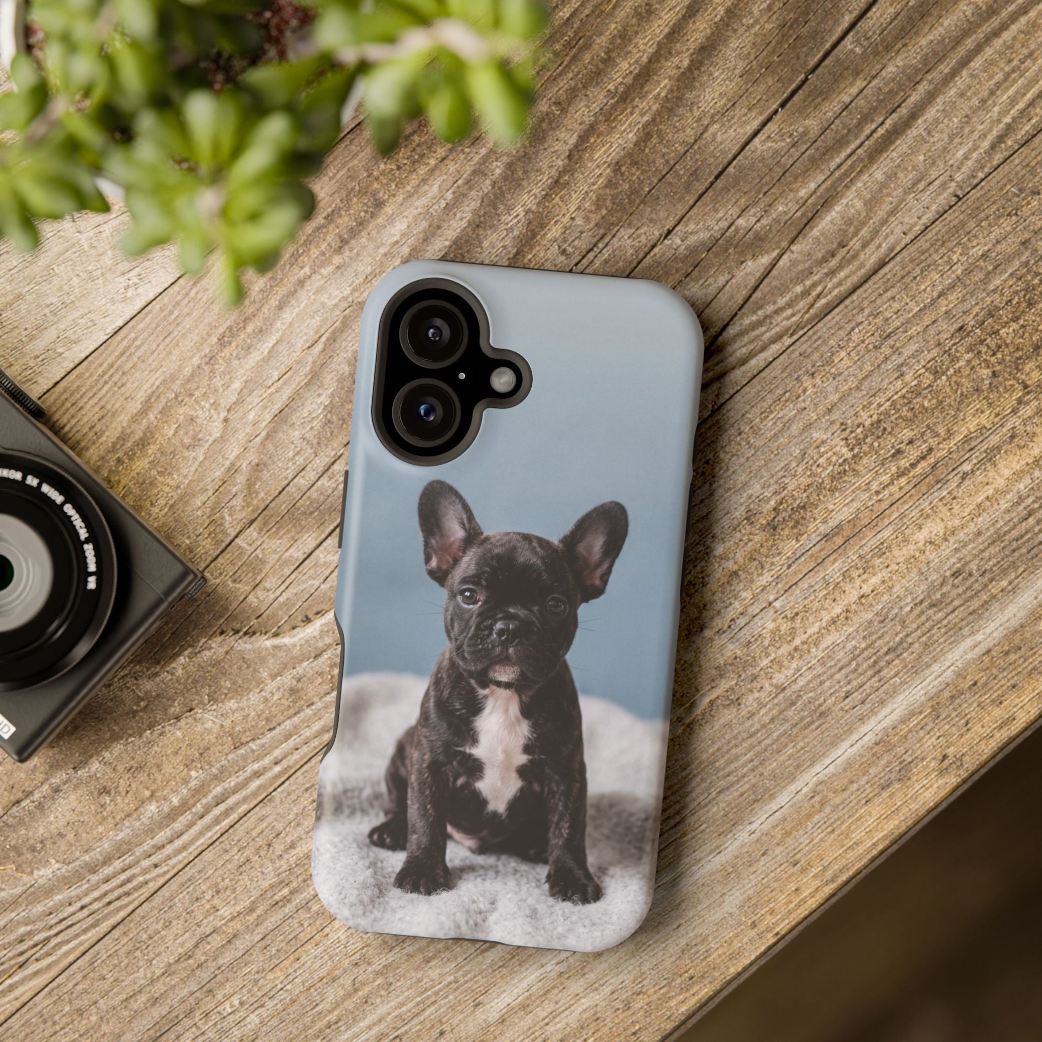 French Bulldog Puppy Phone Case — Impact-Resistant Wireless Charging Cover