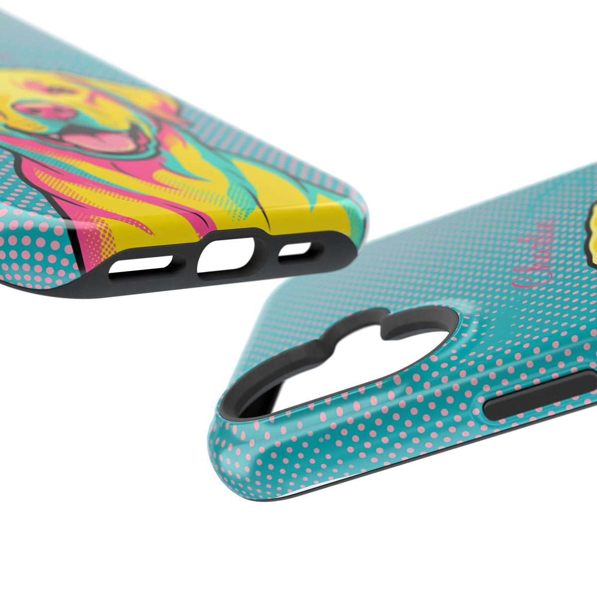 Personalized Pop Art Labrador Phone Case — Tough Magnetic Case with Wireless Charging