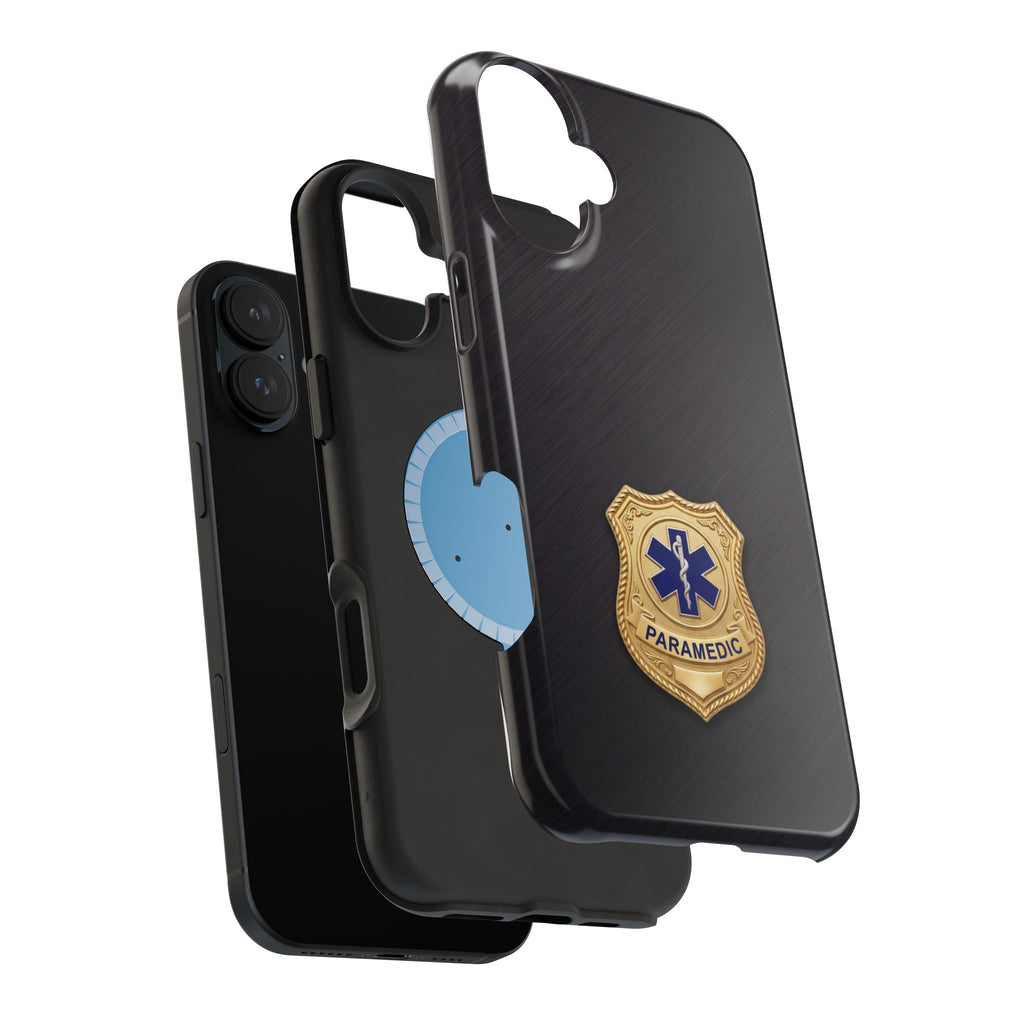 Gold Paramedic Badge Phone Case — Magnetic Wireless Charging Cover