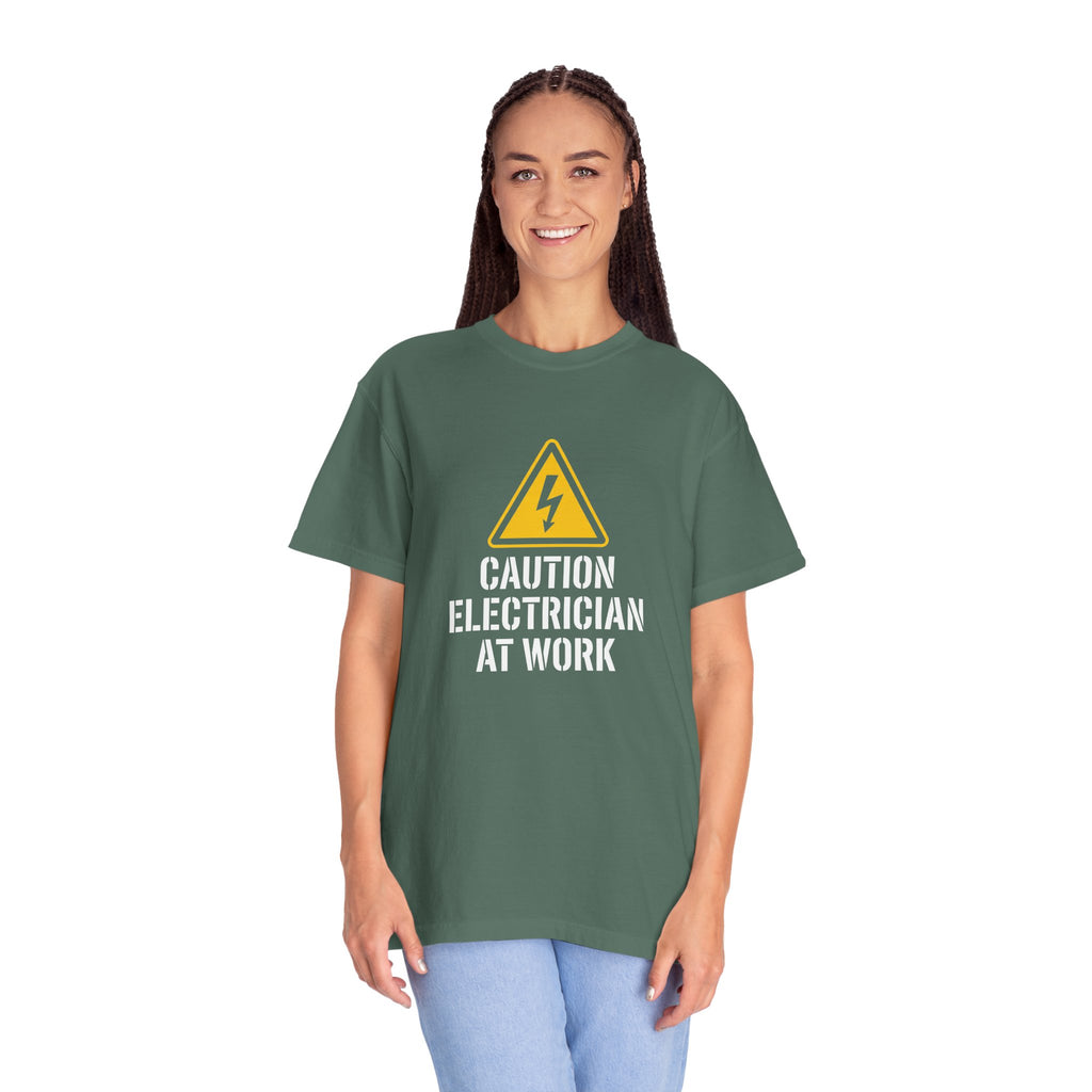 Caution Electrician At Work T-Shirt