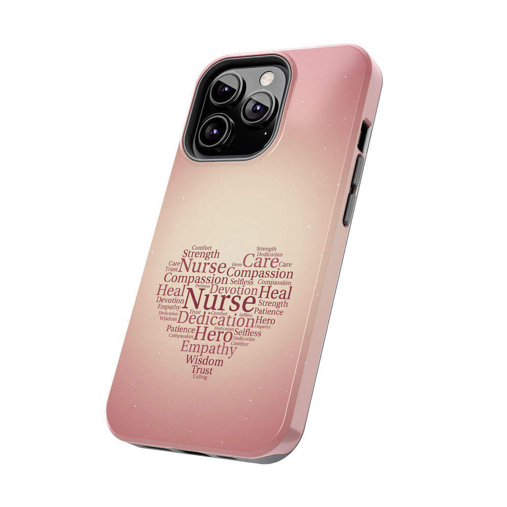 Nurse Heart Word Cloud Phone Case | iPhone & Samsung Galaxy series
