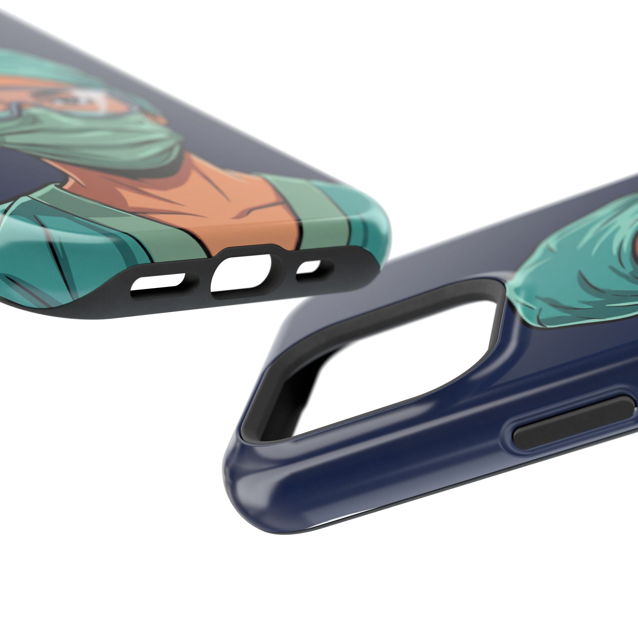 Bold Nurse Portrait Phone Case — Magnetic Wireless Charging Cover