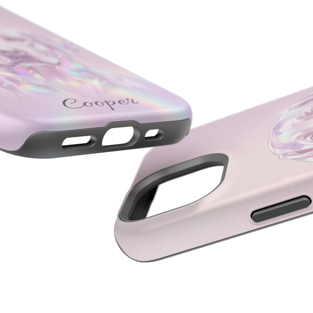 Personalized Crystal Prism Labrador Phone Case — Tough Magnetic Case with Wireless Charging