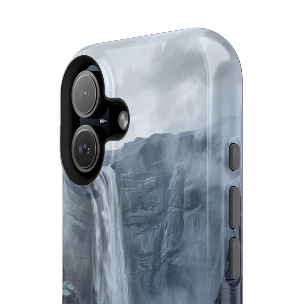 Personalized French Bulldog Misty Waterfall Phone Case — Wireless Charging Cover
