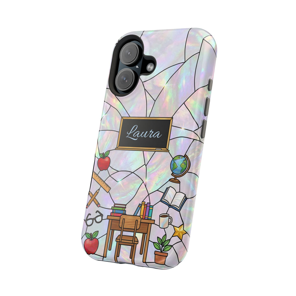 Personalized Teacher Phone Case — Impact-Resistant Wireless Charging Cover
