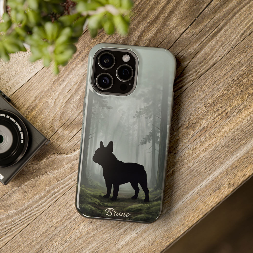 Personalized French Bulldog Misty Forest Phone Case — Wireless Charging Cover