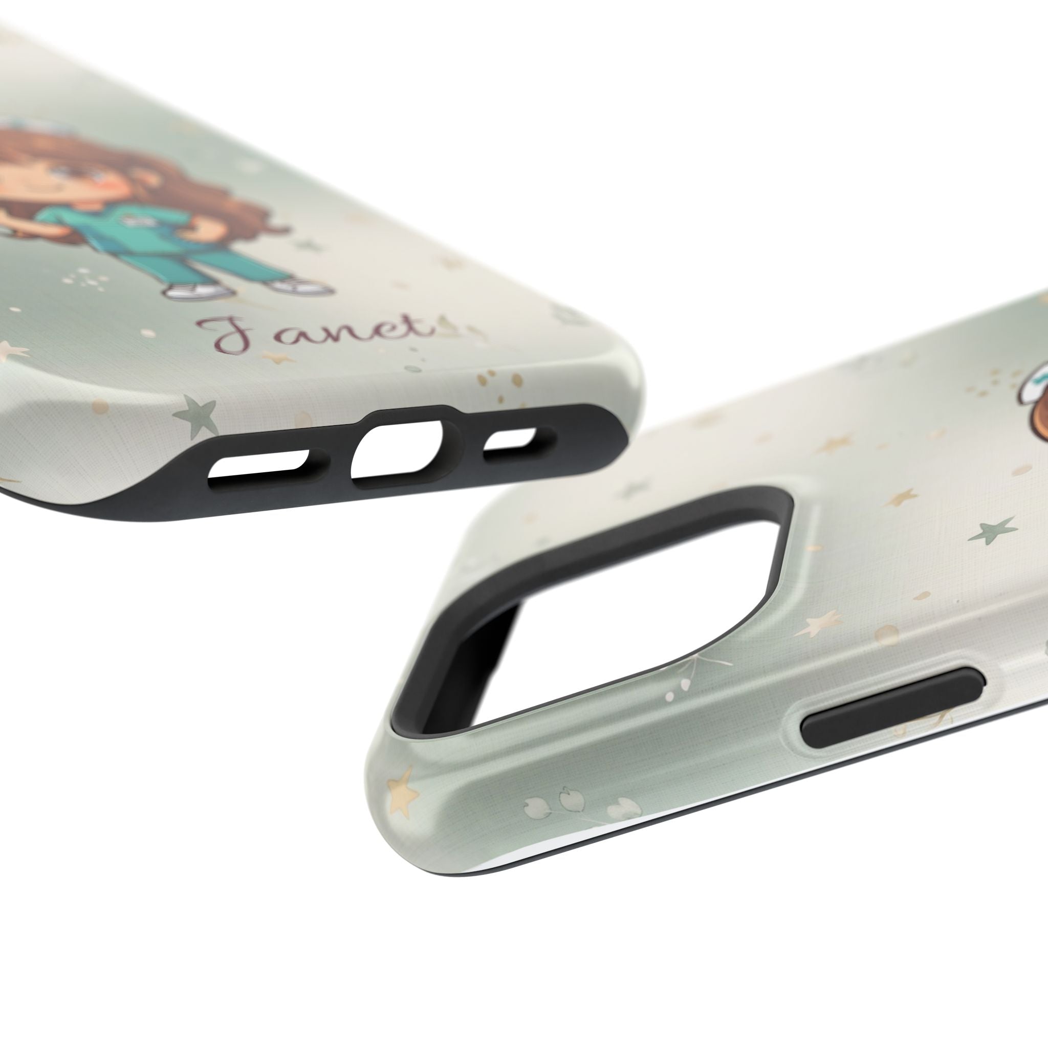 Personalized Nurse with Syringe Phone Case — Wireless Charging Cover